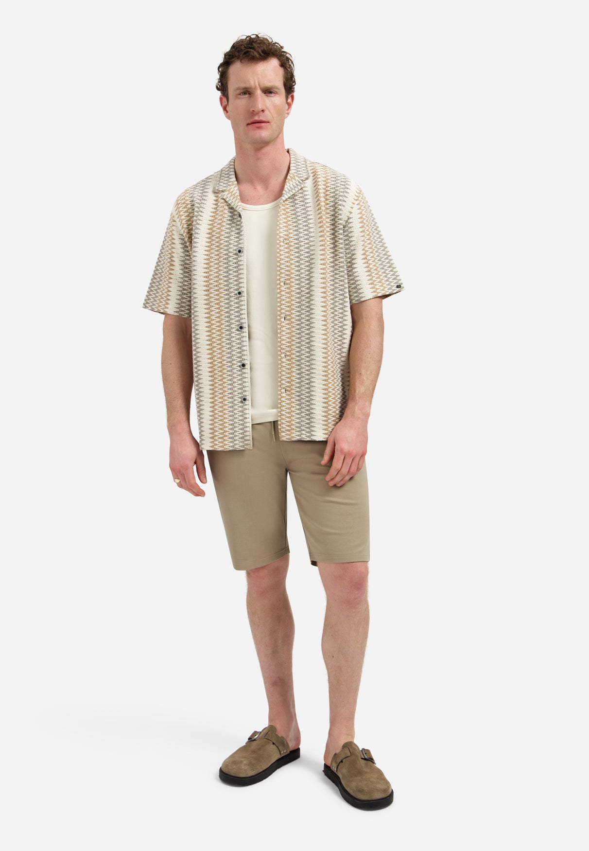Jacquardhemd mit kurzen Ärmeln | Kit