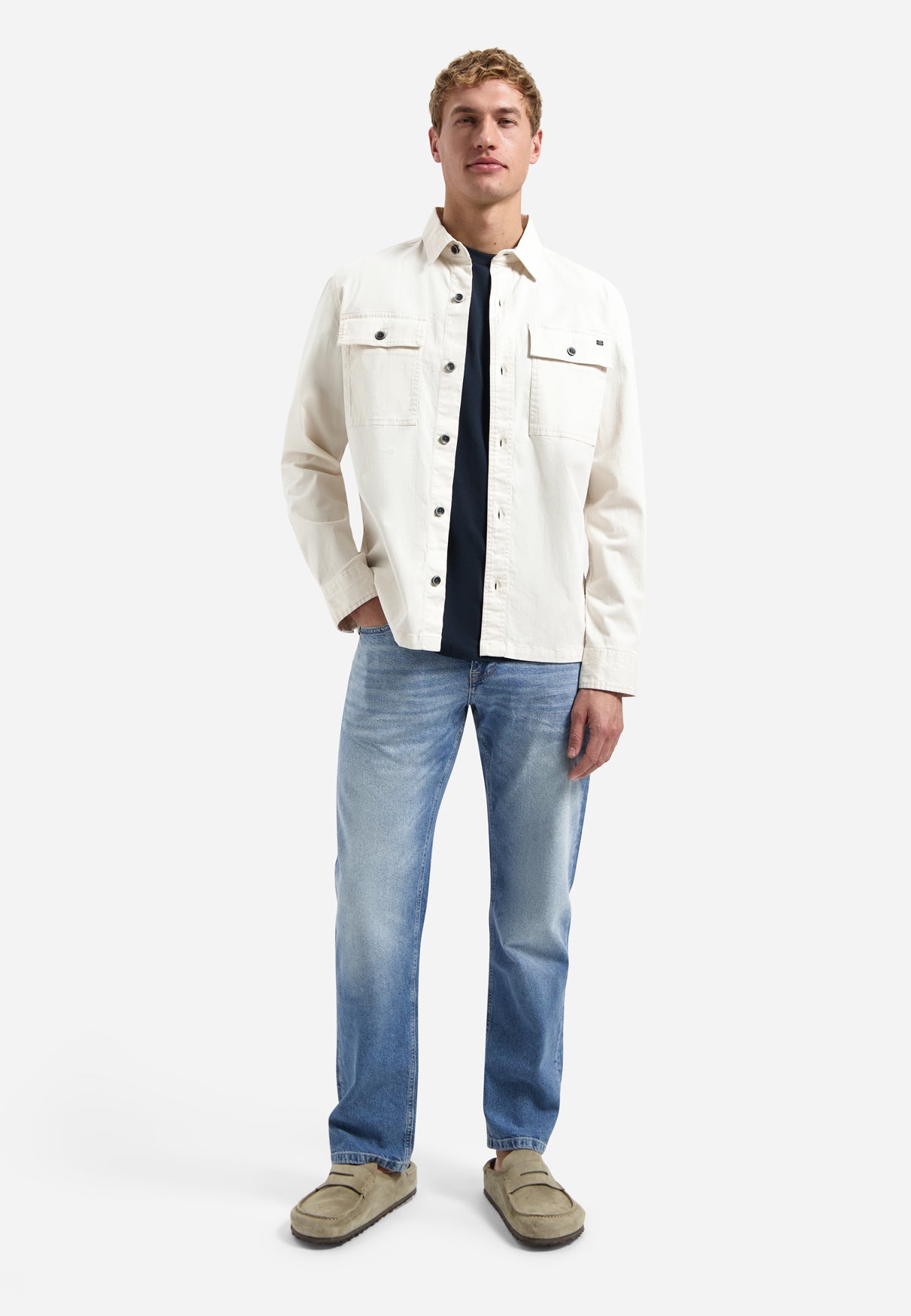 Twill-Stretch-Overshirt. | Kit