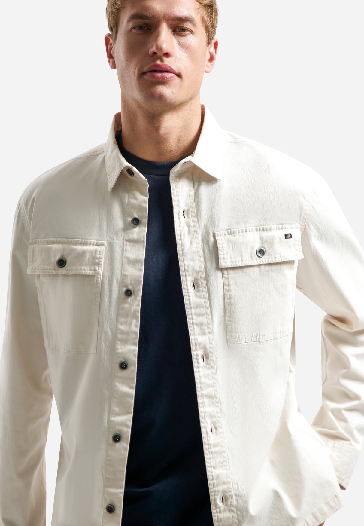 Twill-Stretch-Overshirt. | Kit