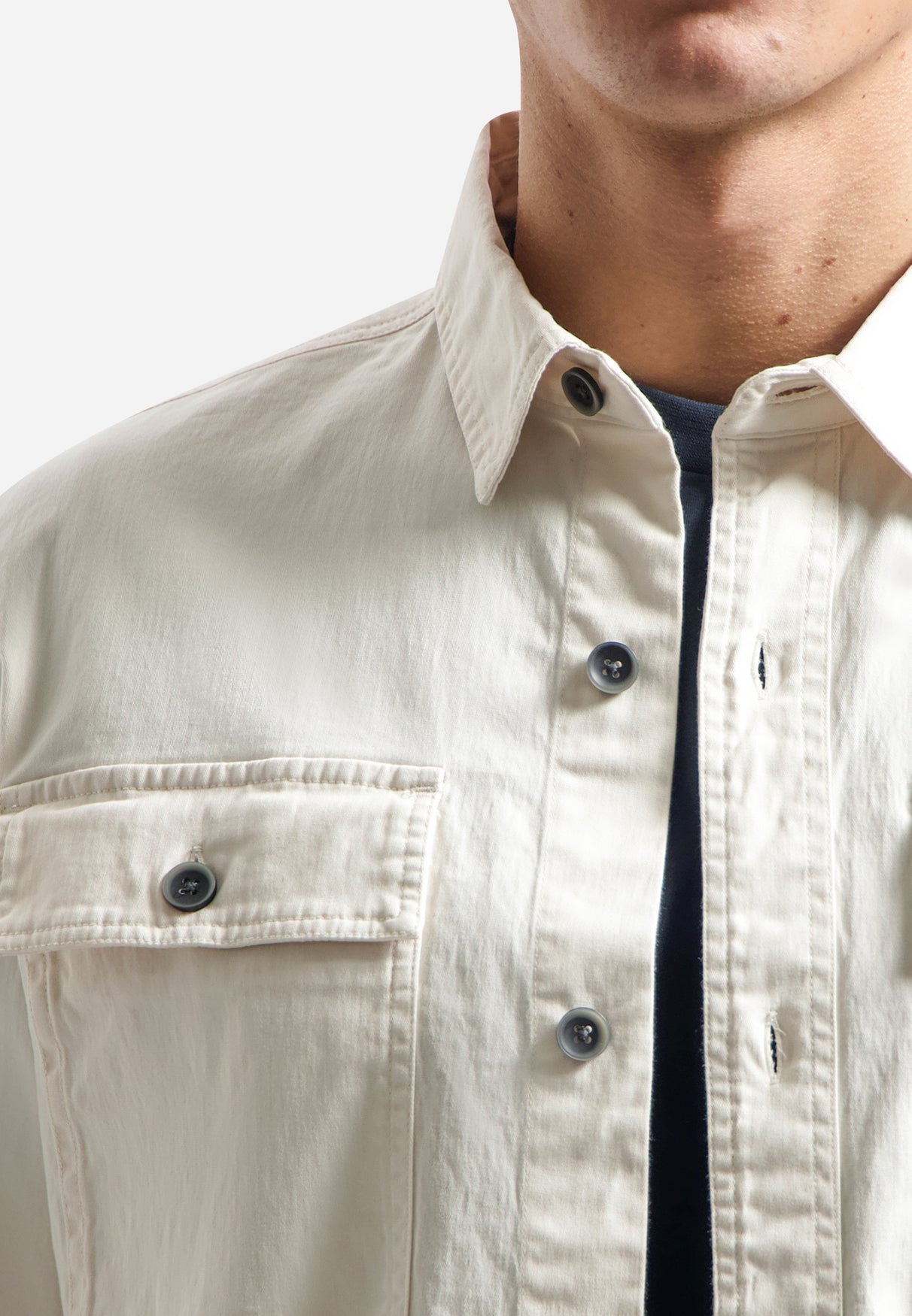 Twill-Stretch-Overshirt. | Kit