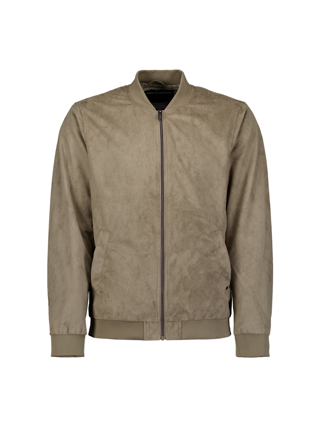 Suede-look bomber jacket | Light Moss