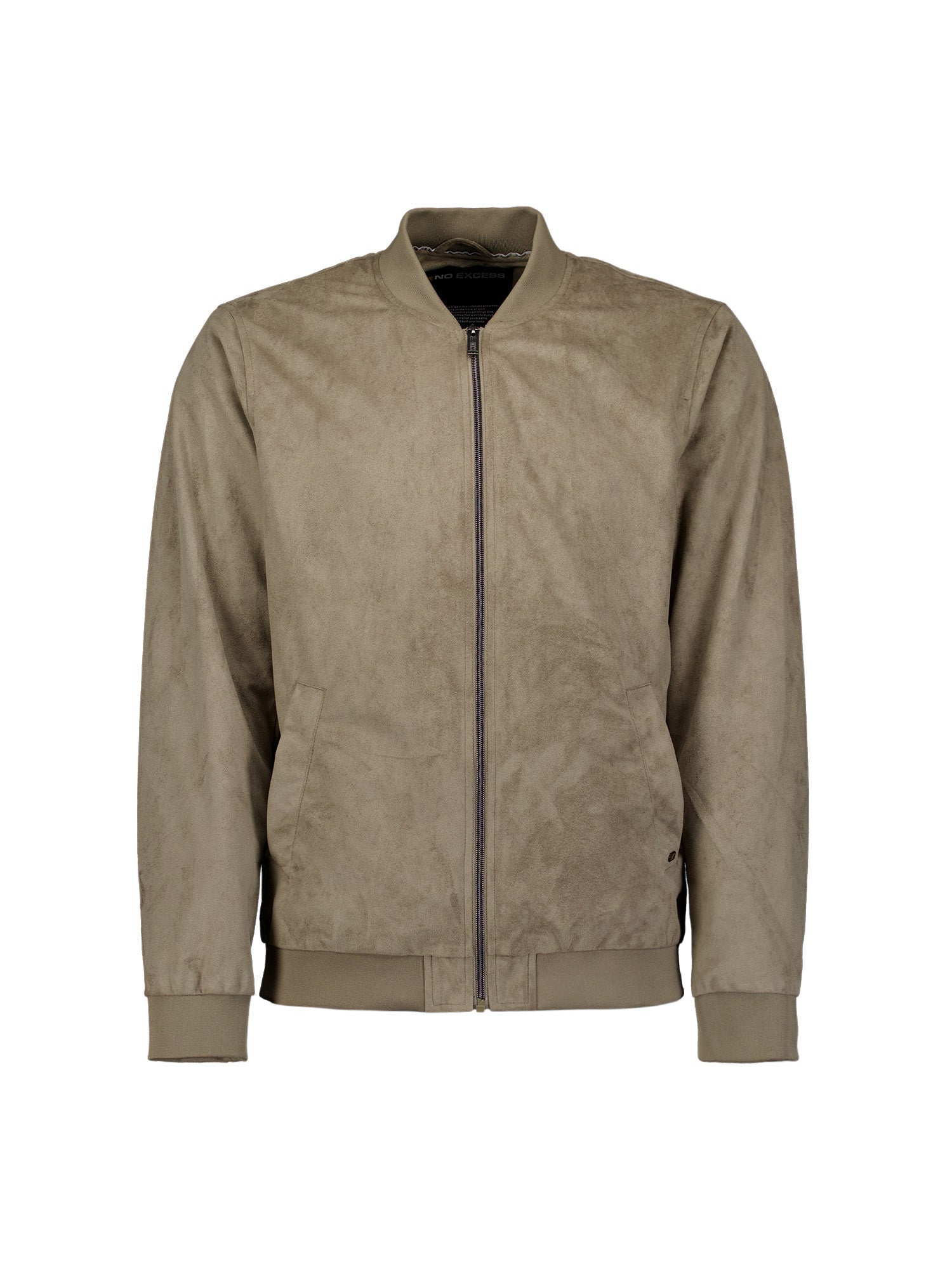 Bomberjacke in Wildlederoptik | Light Moss