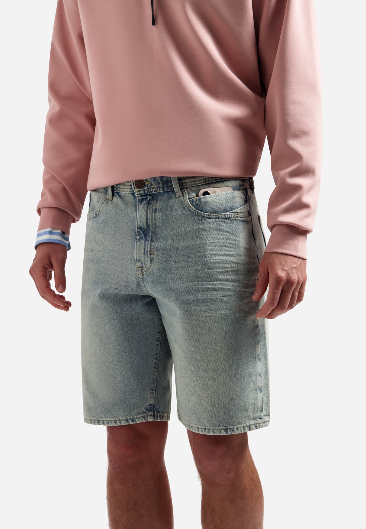 Lässige Jeansshorts | Stone Used Denim