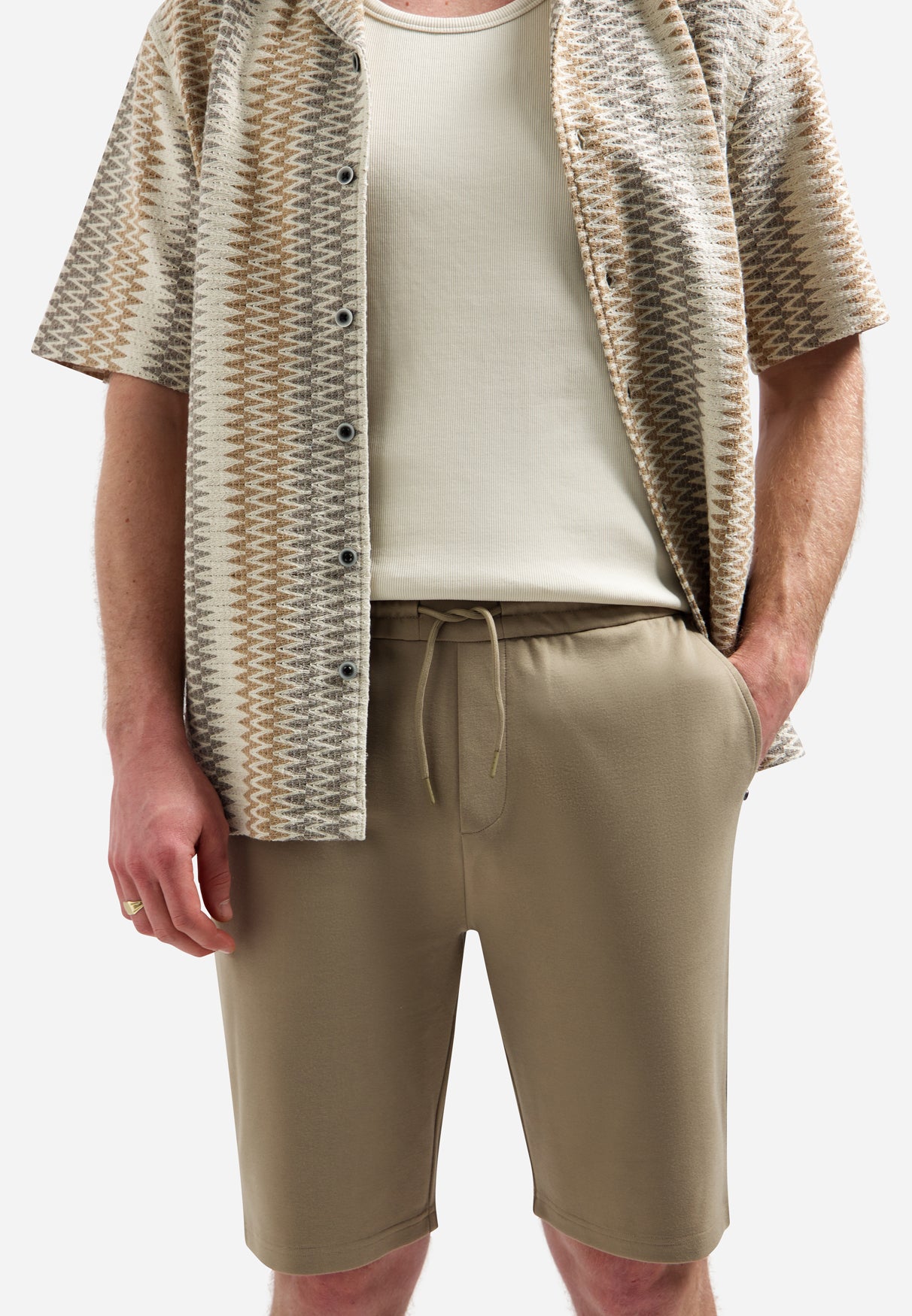 Jerseyshorts | Taupe