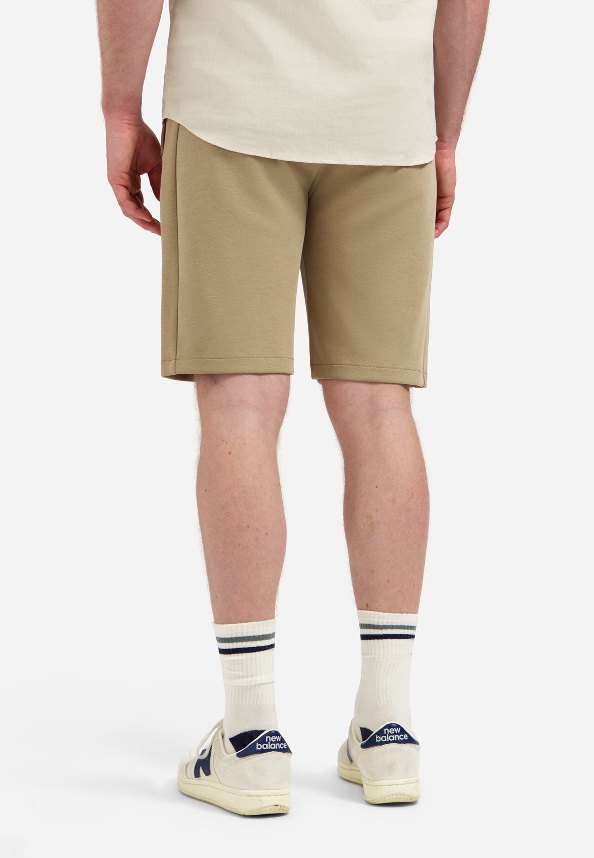Interlock jersey shorts | Taupe