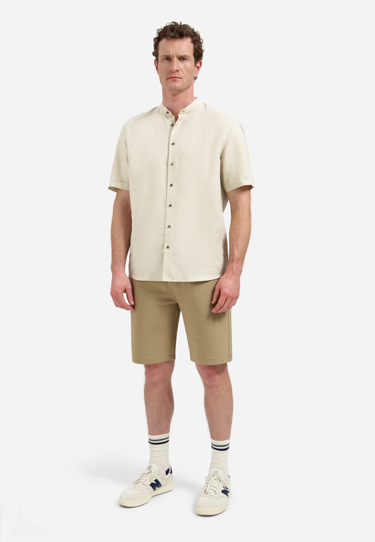 Interlock jersey shorts | Taupe