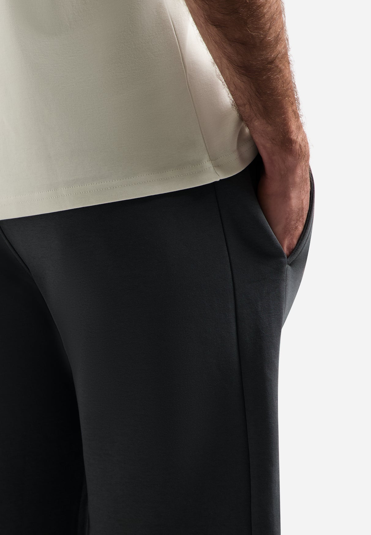 Interlock jersey shorts | Dark Steel