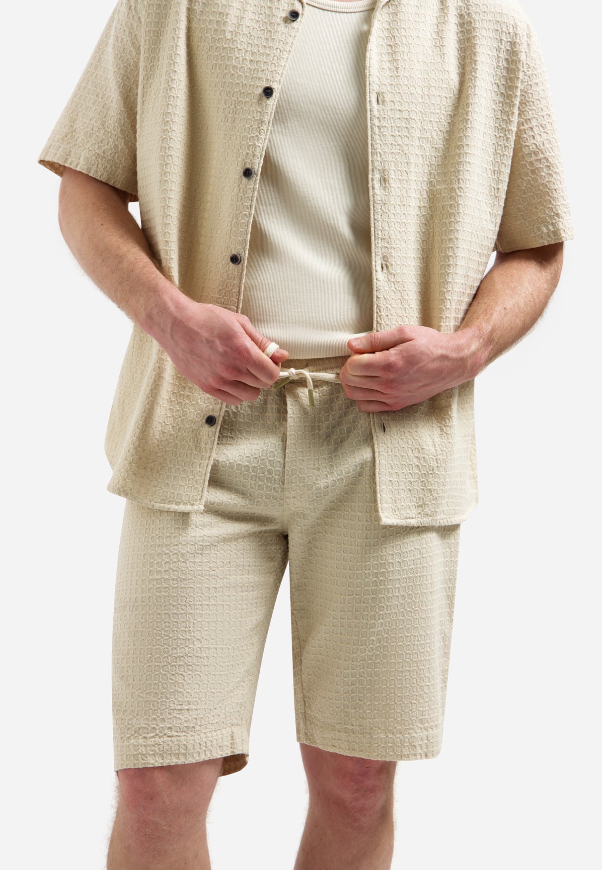 Jacquard-Chinoshorts | Desert