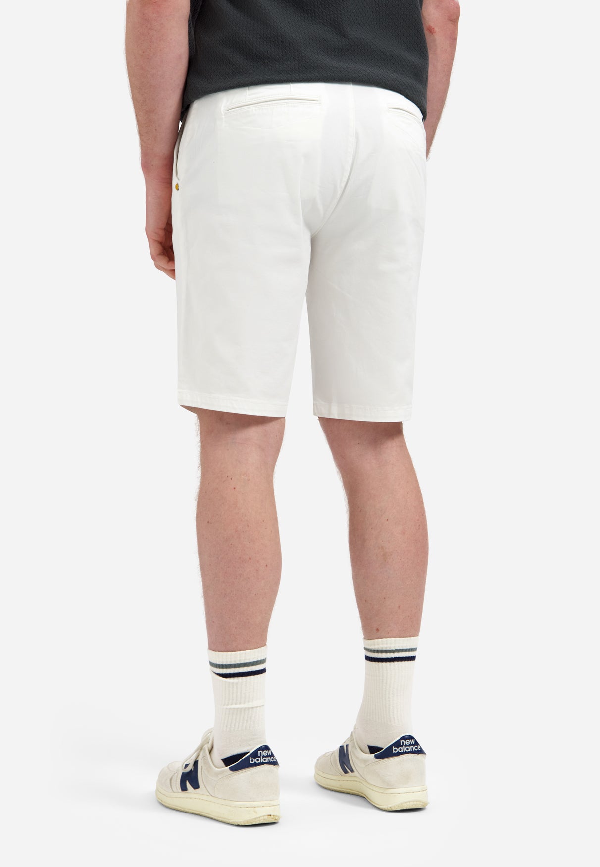 Stretch-Chinoshorts | White