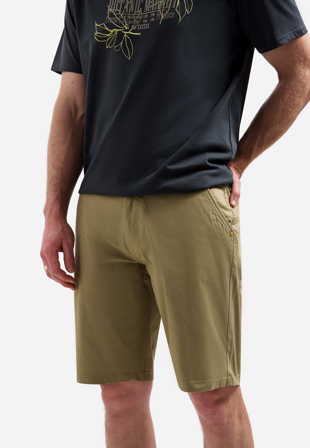 Stretch-Chinoshorts | Taupe