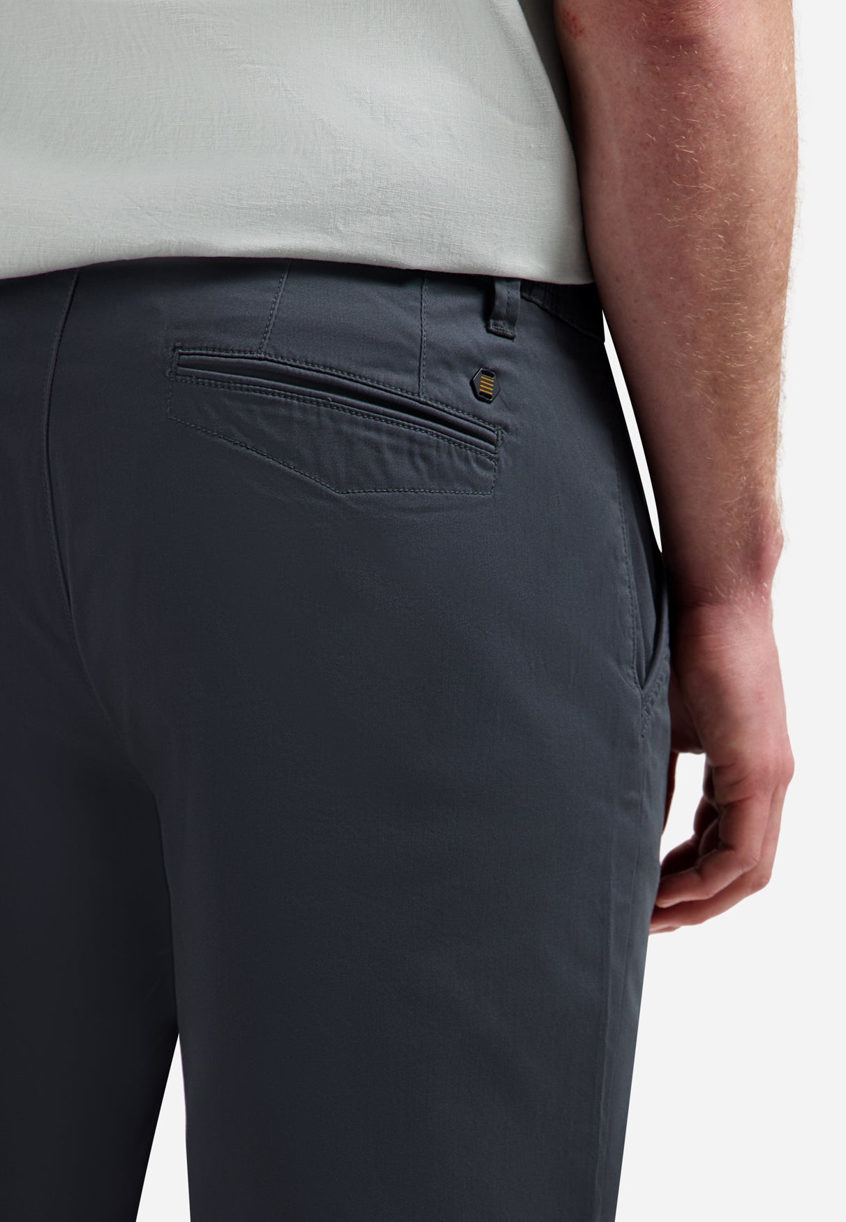 Stretch-Chinoshorts | Dark Steel