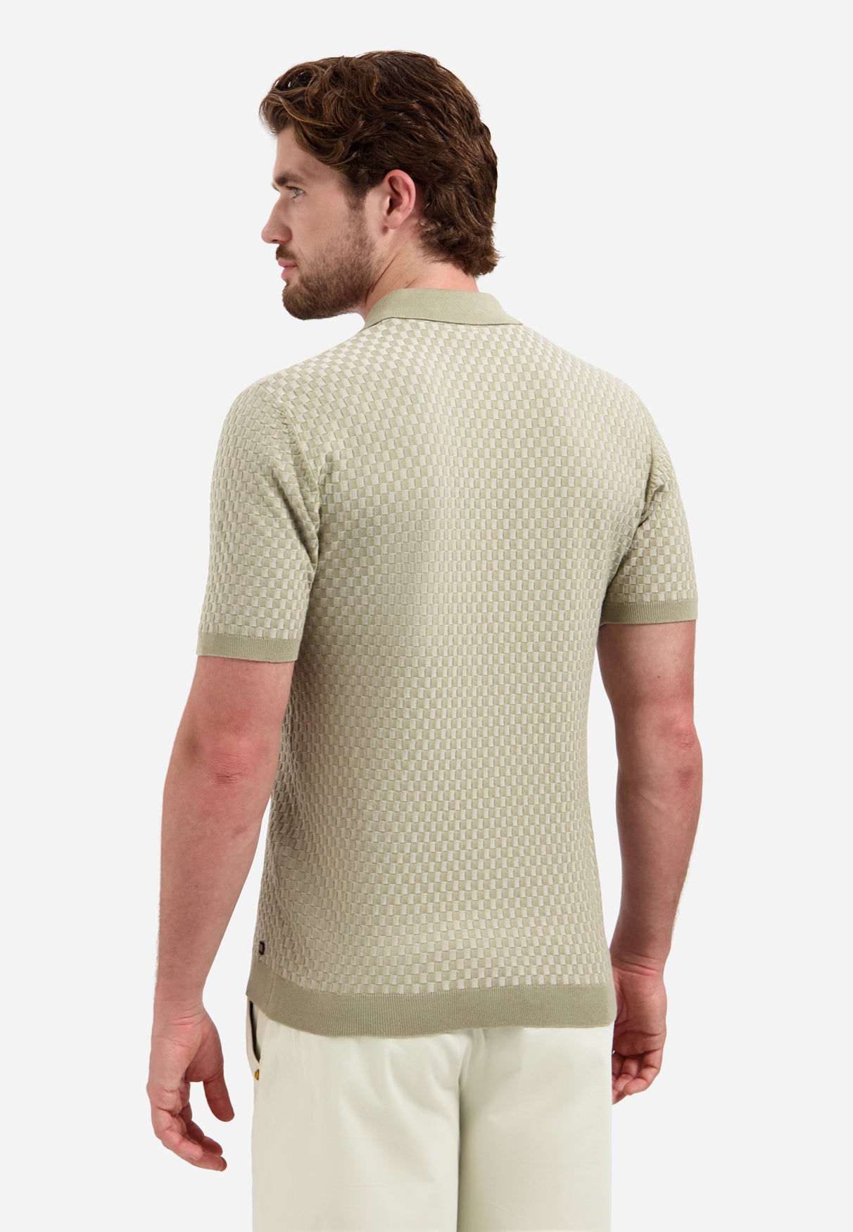 Gestreiftes T-Shirt mit Rundhalsausschnitt und kurzen Ärmeln | White