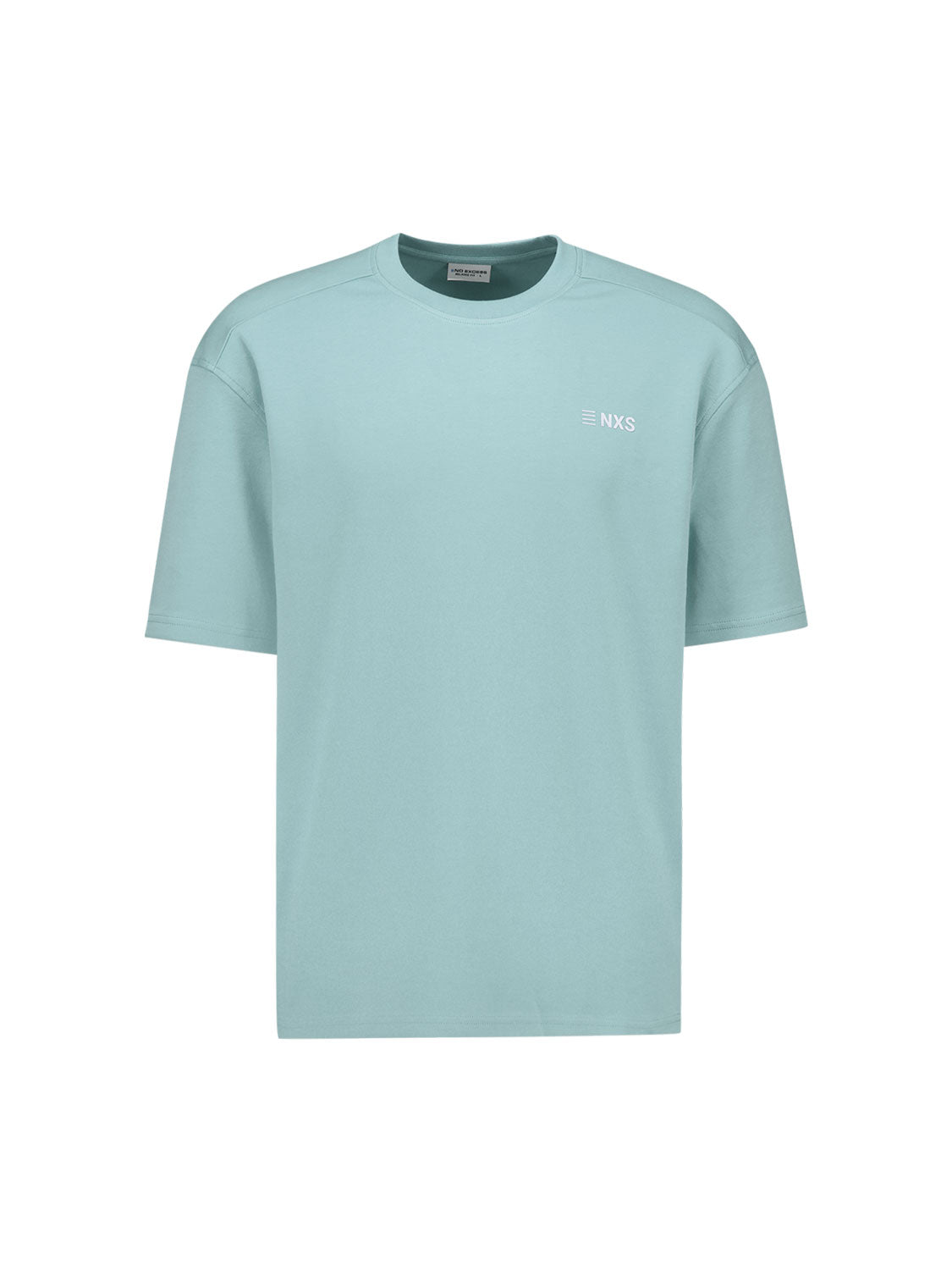 Kurzärmeliges T-Shirt mit Rundhalsausschnitt und Rückenprint | Seablue