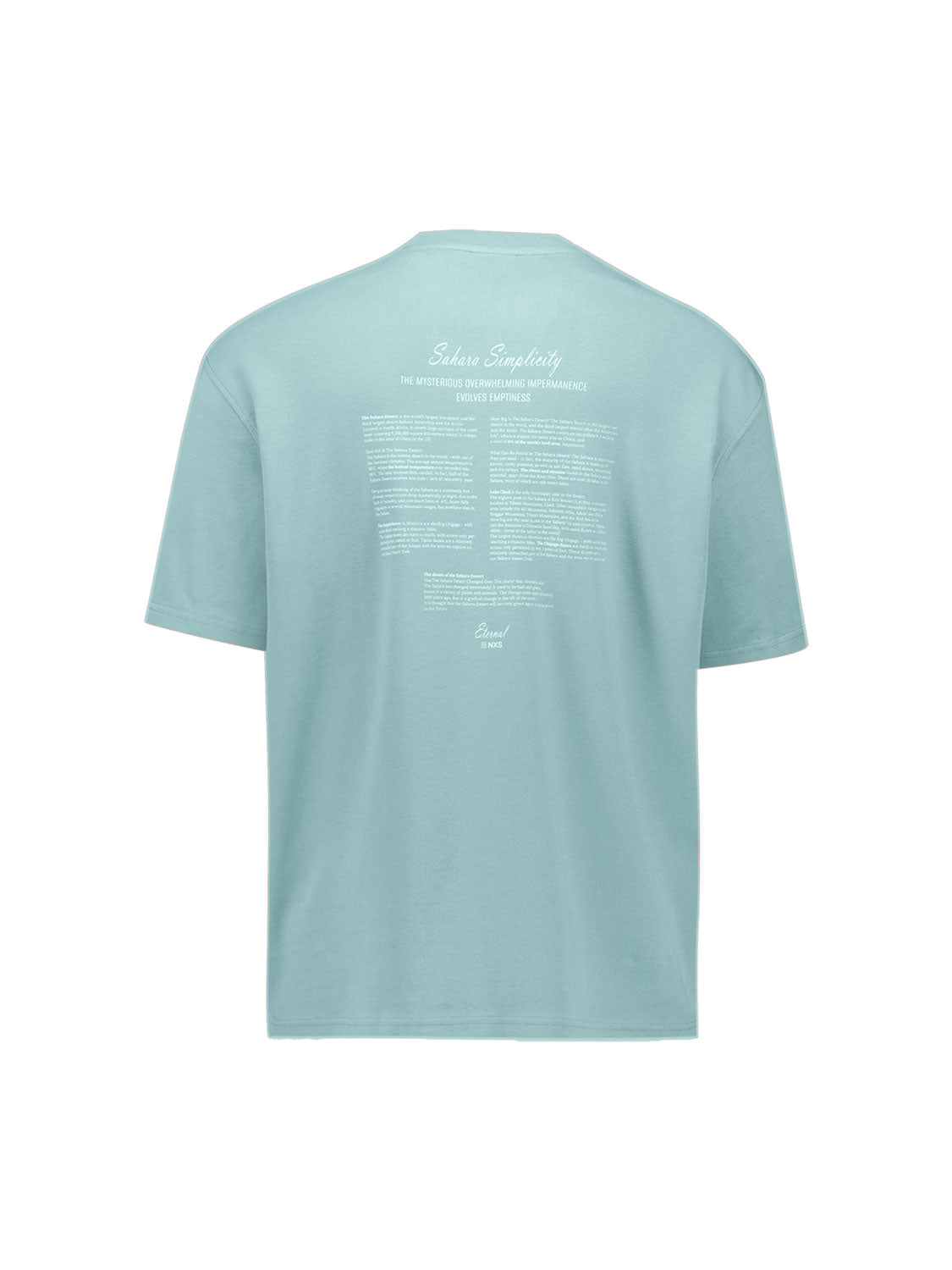 Kurzärmeliges T-Shirt mit Rundhalsausschnitt und Rückenprint | Seablue
