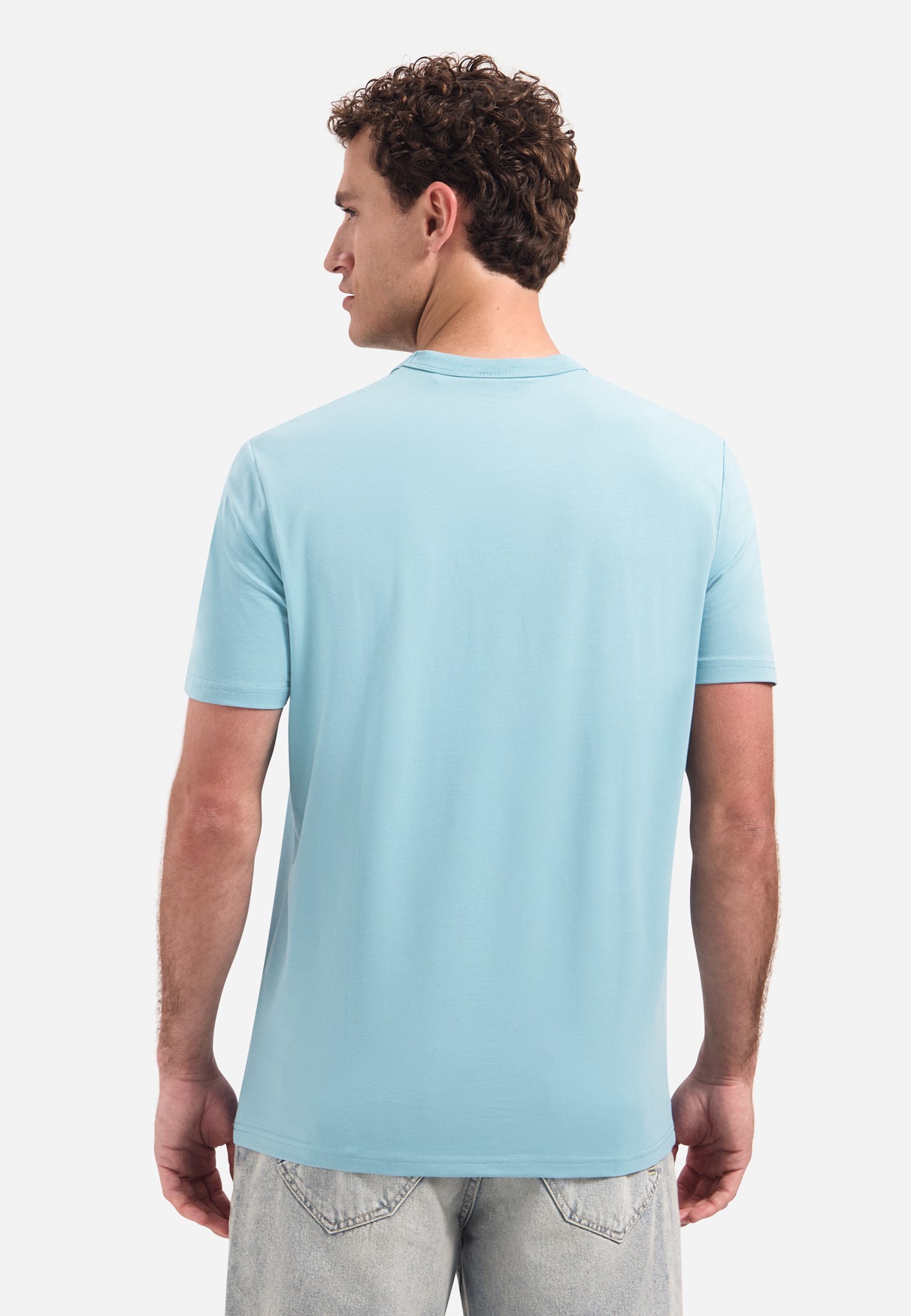 T-Shirt mit Rundhalsausschnitt und kurzen Ärmeln mit Aufdruck | Seablue