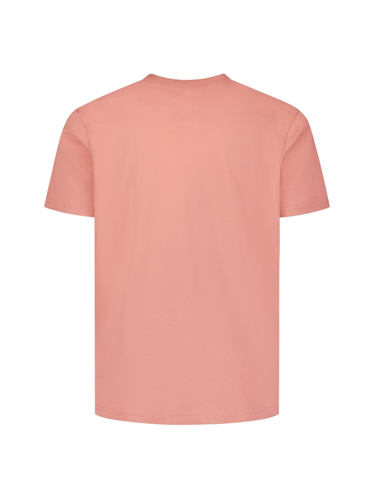 T-Shirt mit Rundhalsausschnitt und kurzen Ärmeln mit Aufdruck | Coral