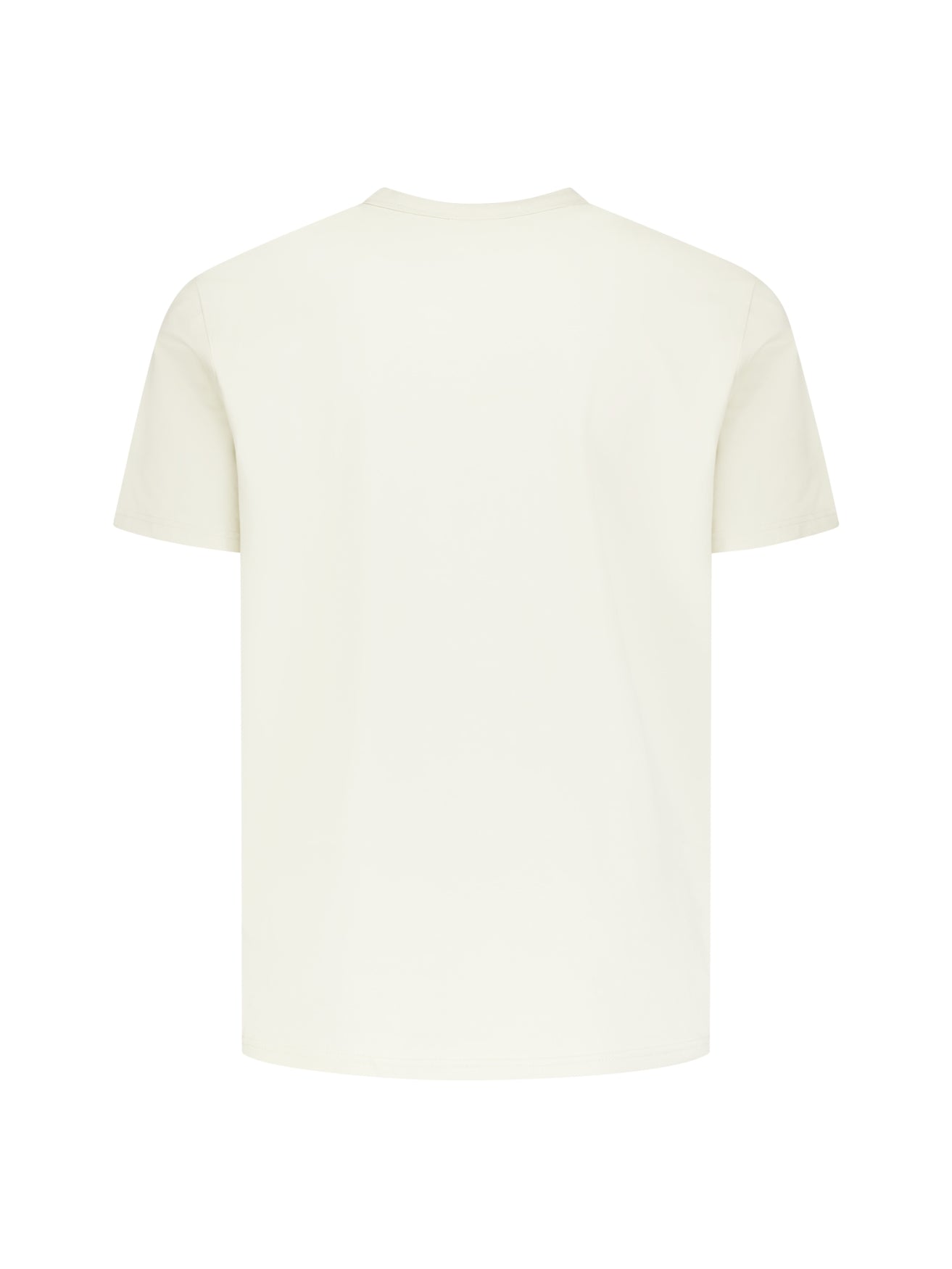 Gestreiftes T-Shirt mit Rundhalsausschnitt und kurzen Ärmeln | White