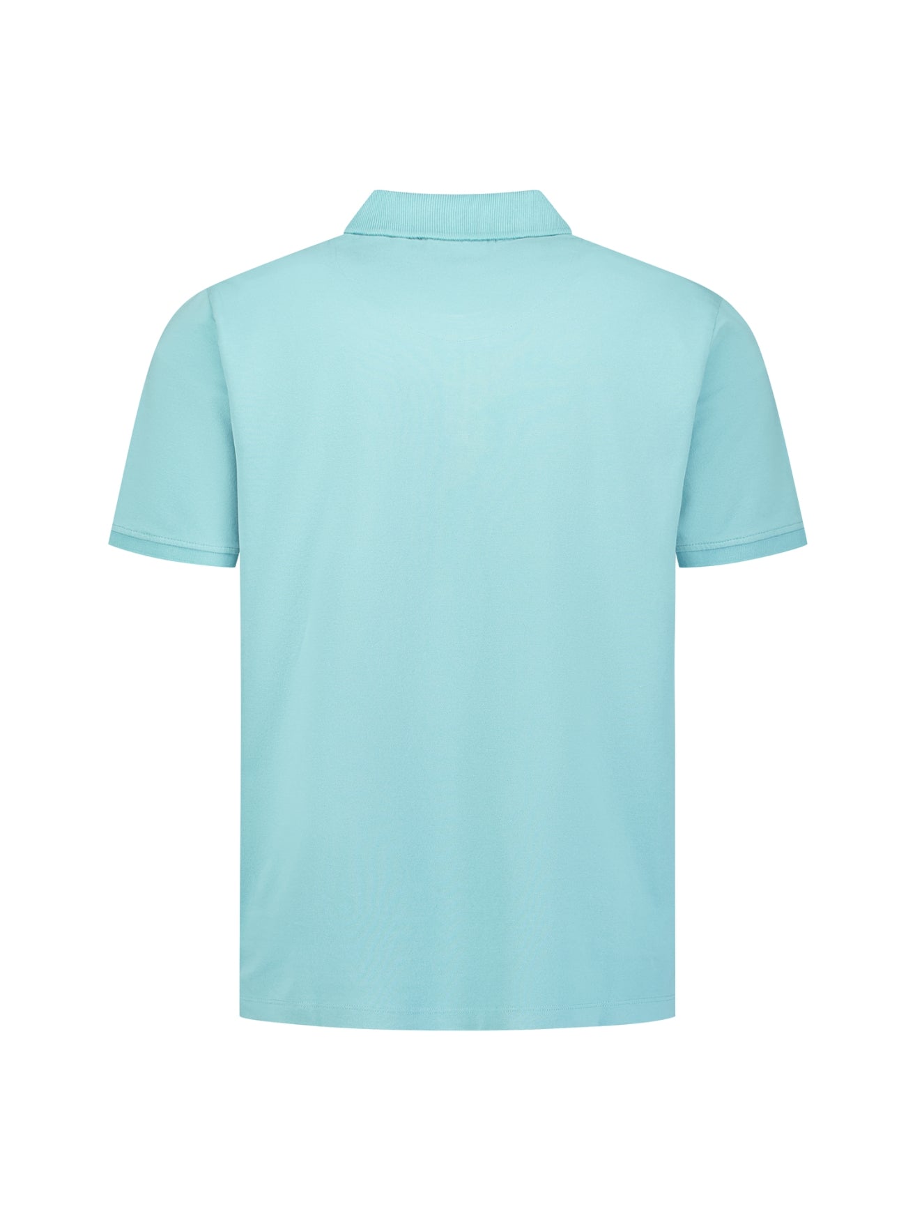Short-sleeve half-zip polo | Seablue
