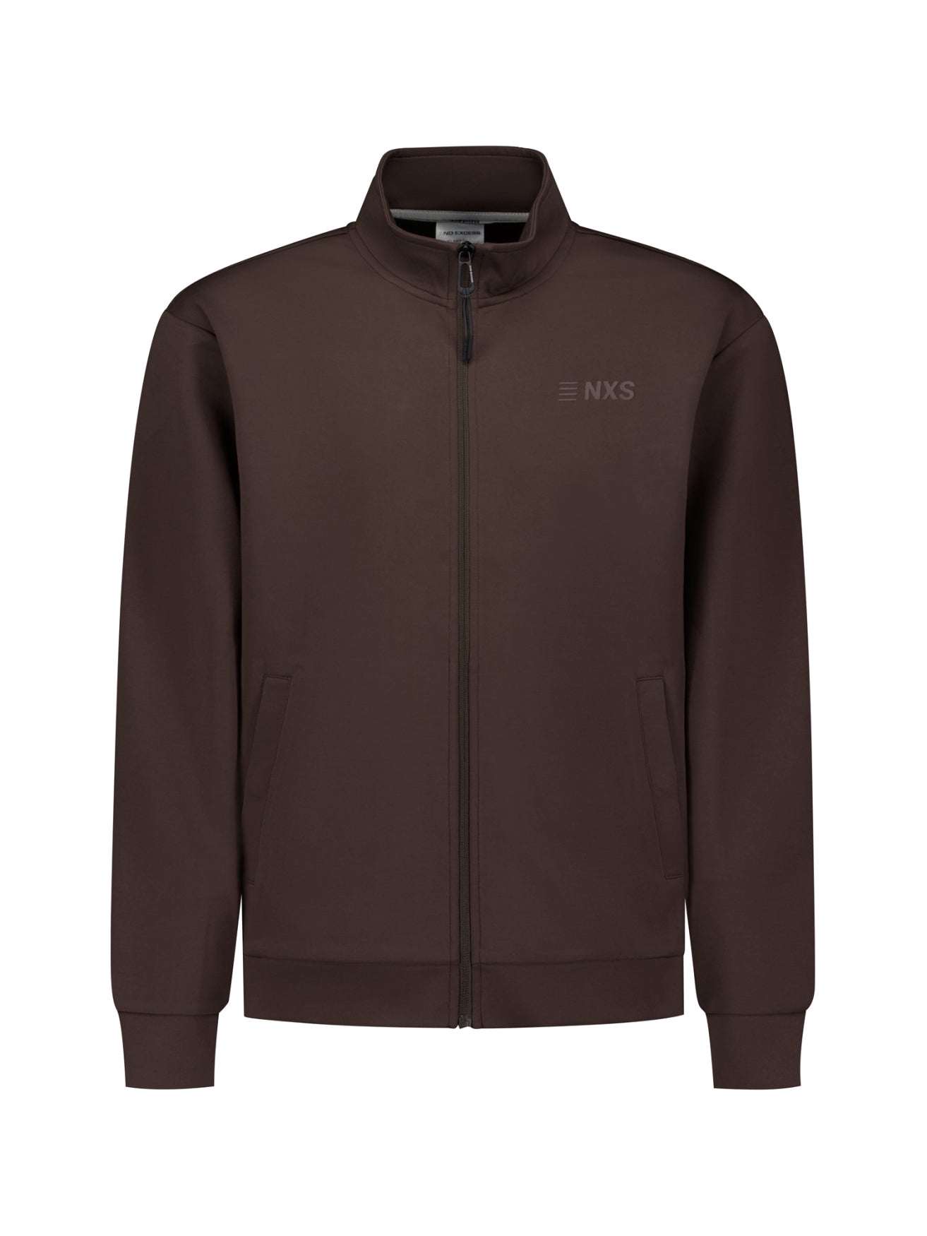 Sweatjacke mit Reißverschluss | Dark Brown