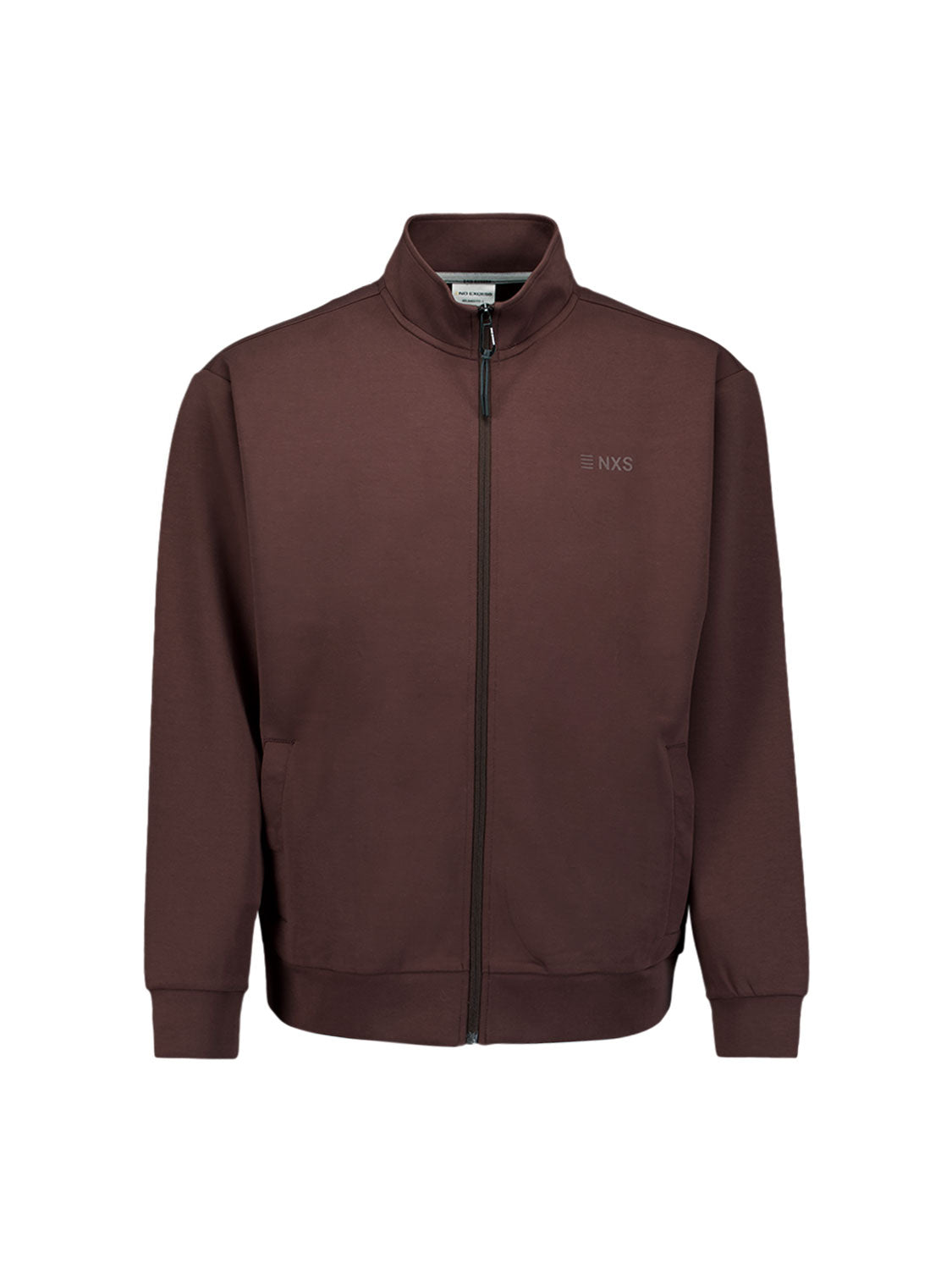 Sweatjacke mit Reißverschluss | Dark Brown