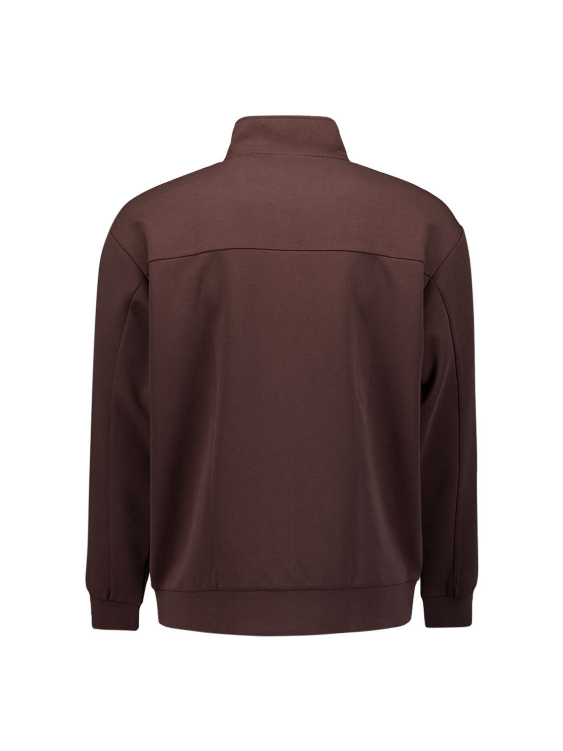 Sweatjacke mit Reißverschluss | Dark Brown