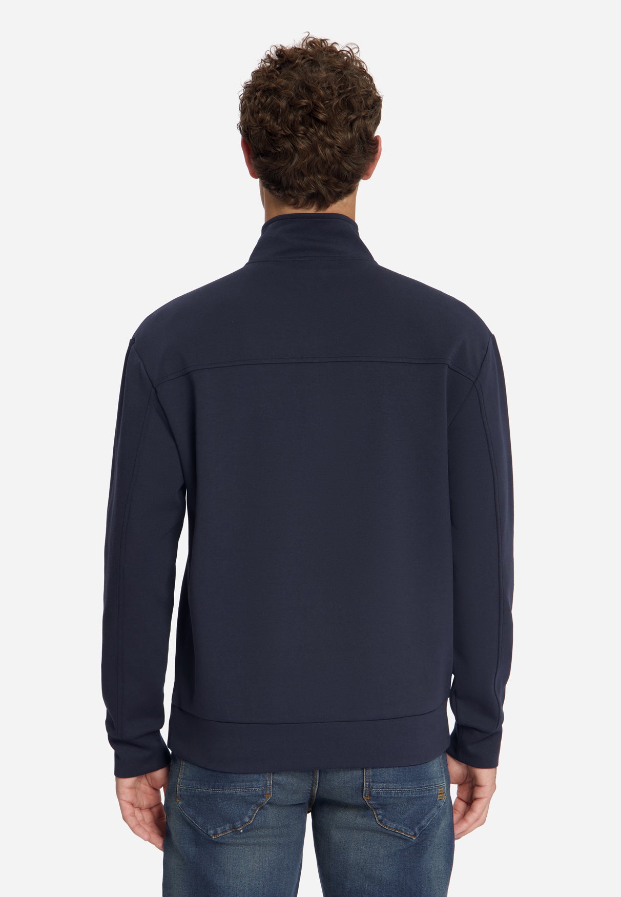Sweatshirt mit Half-Zip | Dark Night