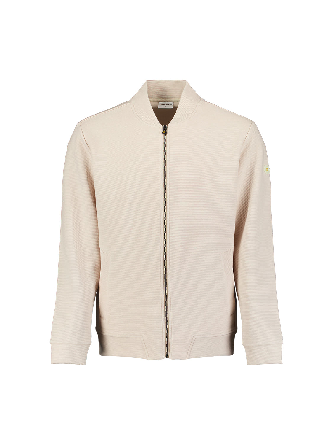 Textured Zip-Up Sweater | Stone