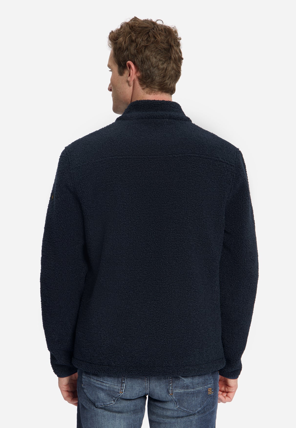 Teddy-Sweater mit Reißverschluss | Dark Night