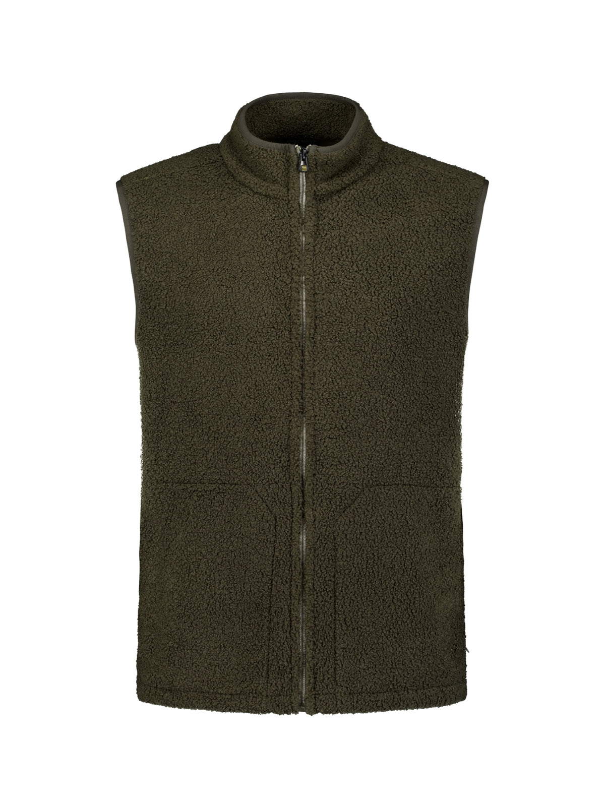 Teddy Zip-Up Vest | Moss