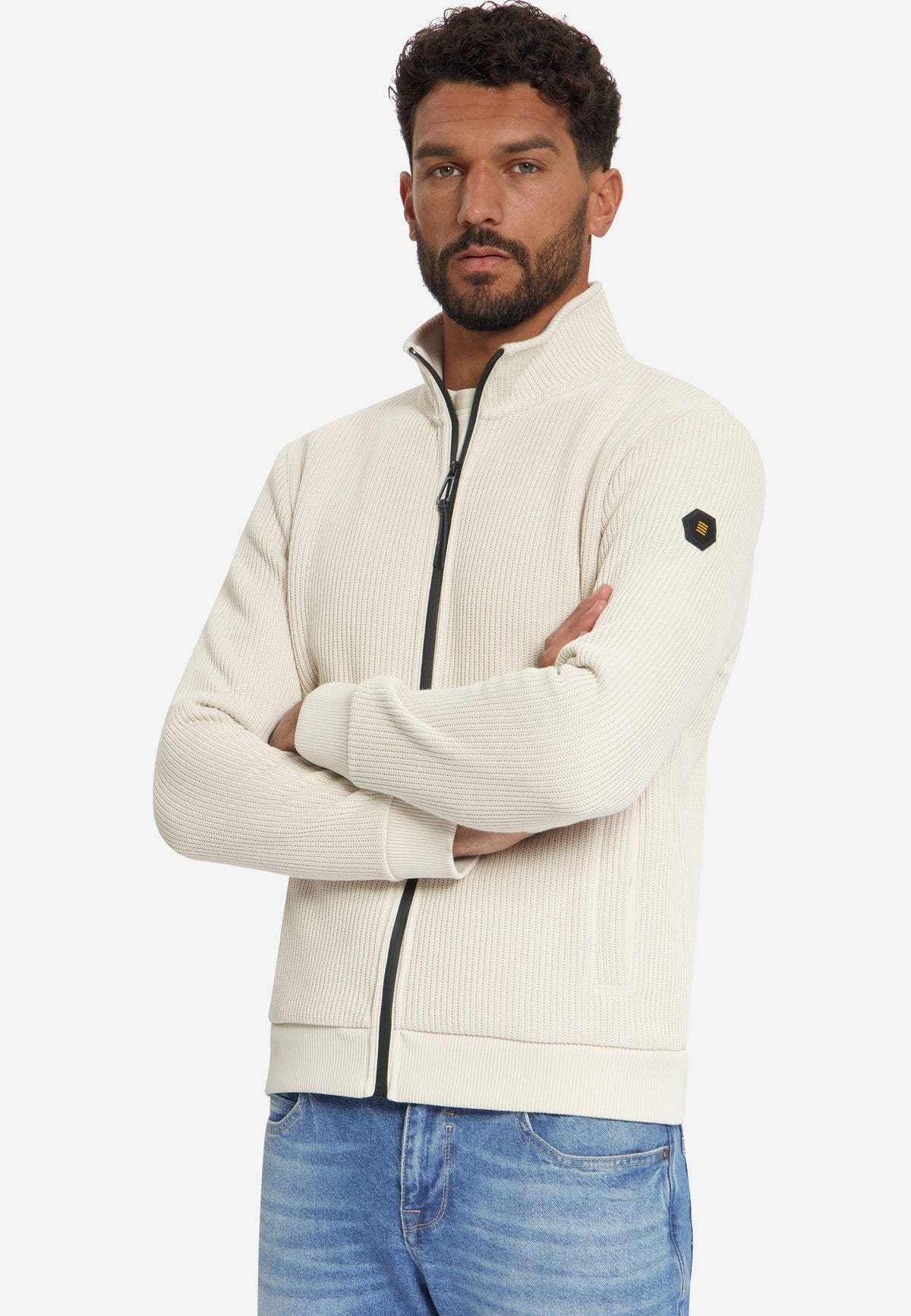 Ribbed Zip-Up Sweater | Kit