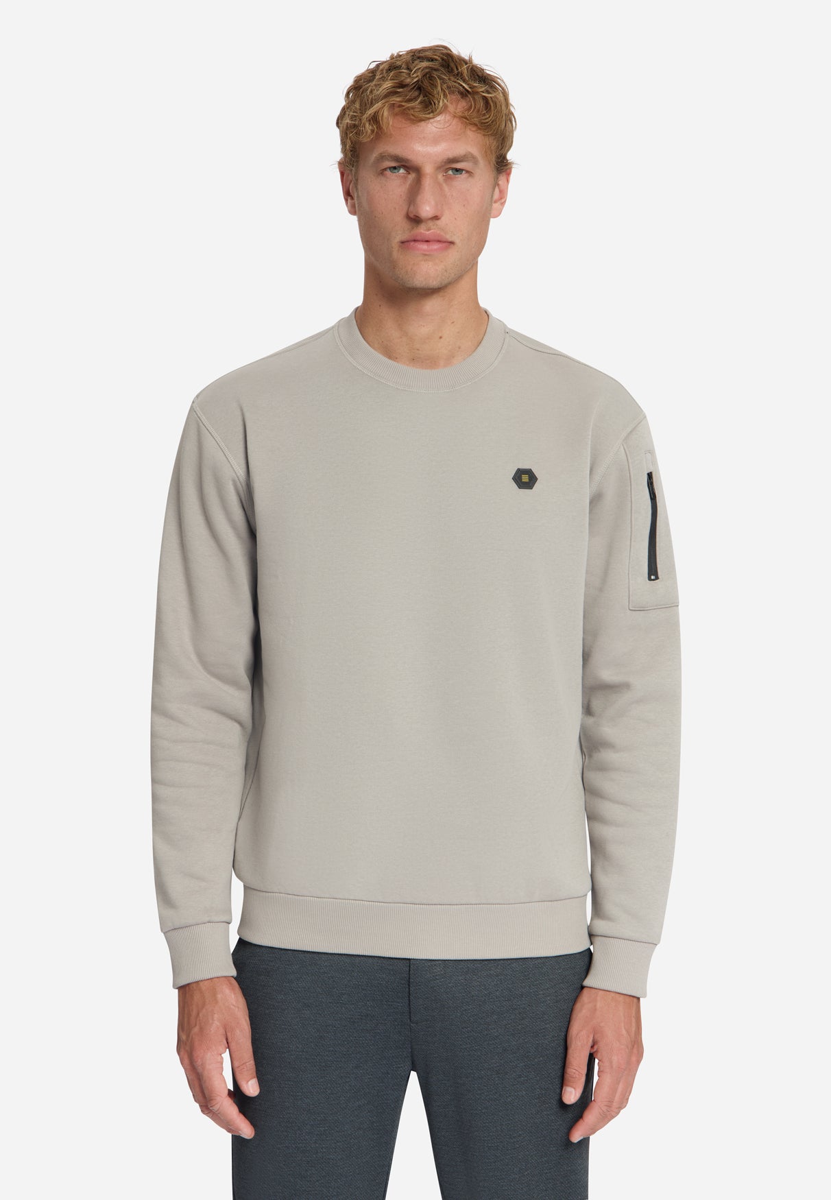 Sweatshirt mit Rundhalsausschnitt | Clay