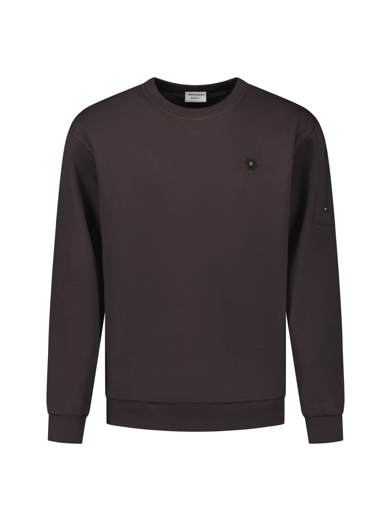 Crew Neck Sweater | Dark Brown
