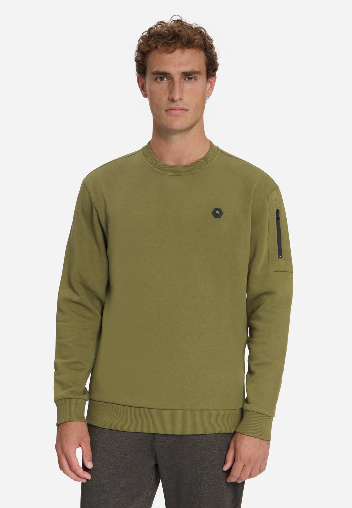Sweatshirt mit Rundhalsausschnitt | Moss