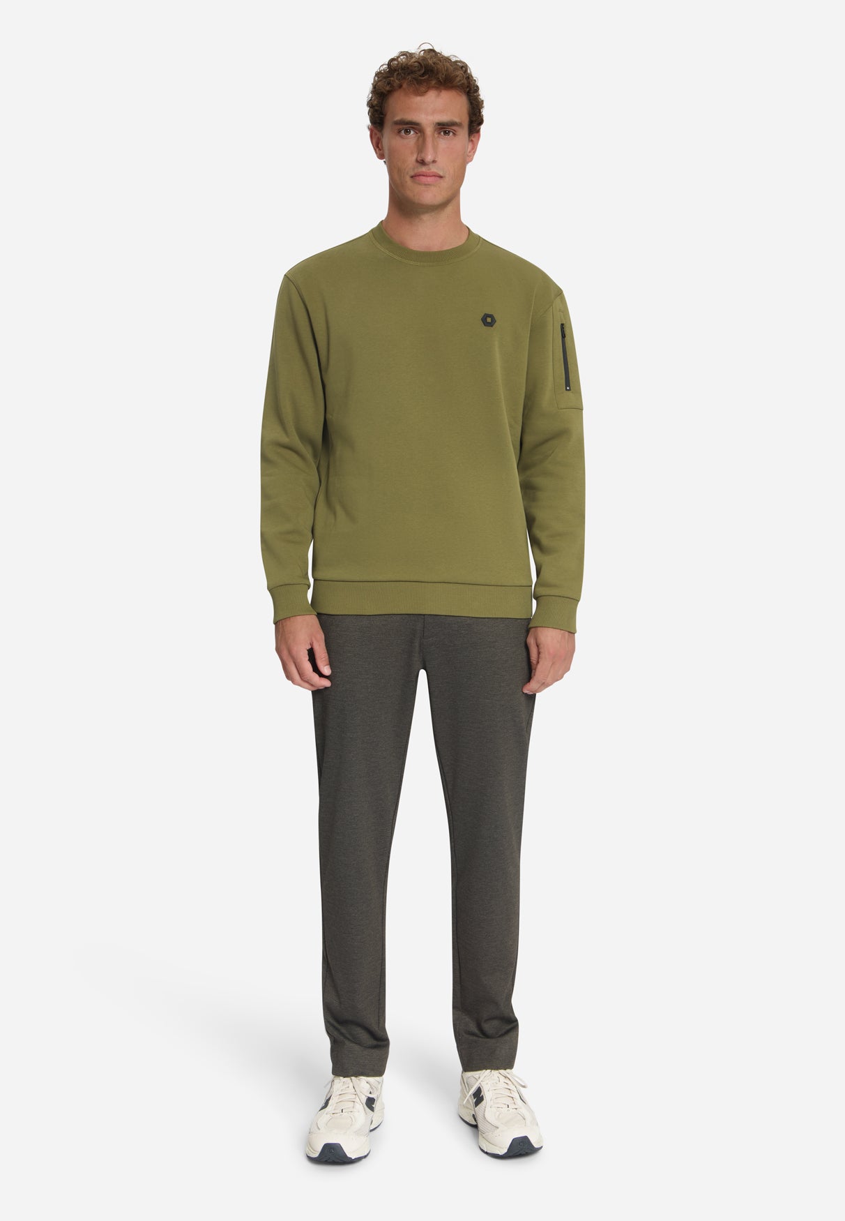 Sweatshirt mit Rundhalsausschnitt | Moss