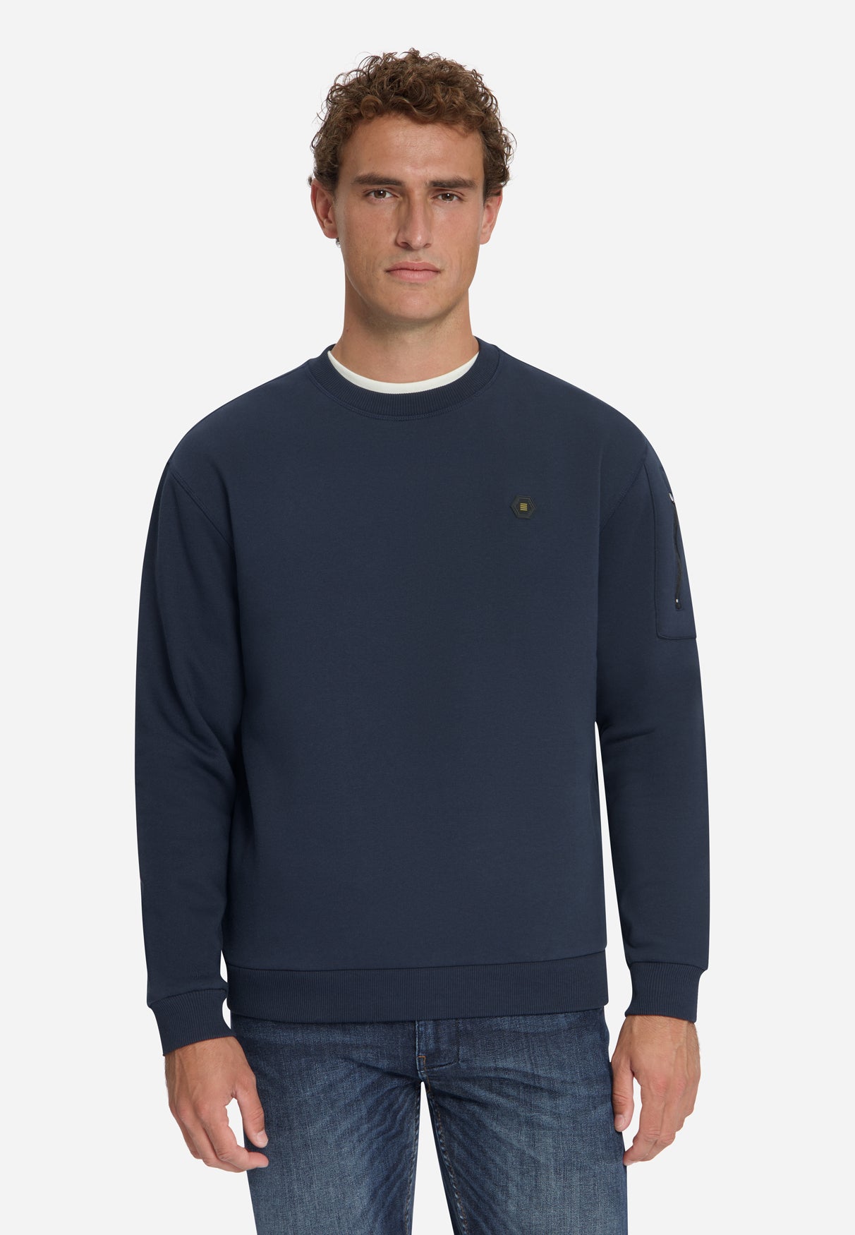 Sweatshirt mit Rundhalsausschnitt | Dark Night