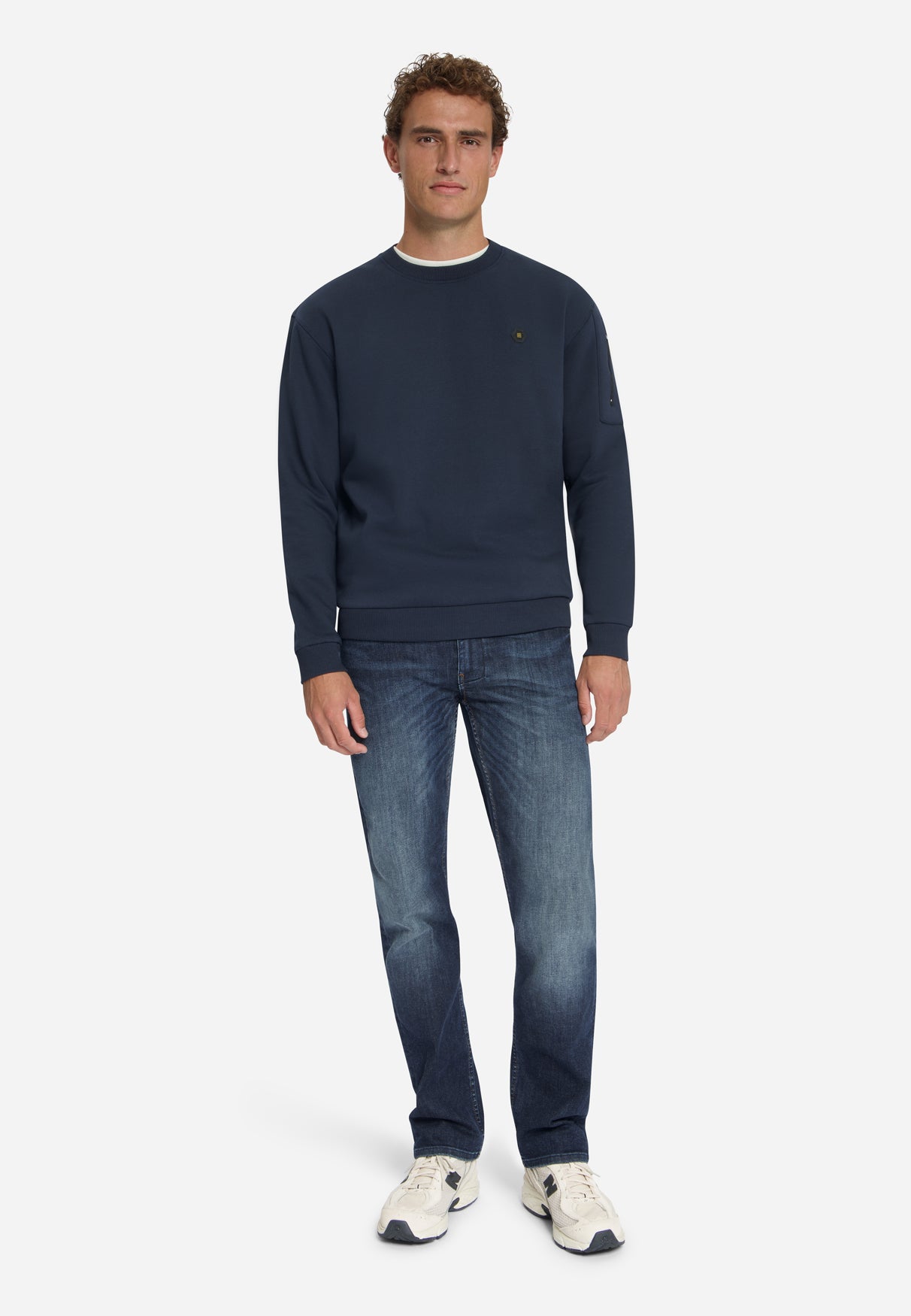Sweatshirt mit Rundhalsausschnitt | Dark Night