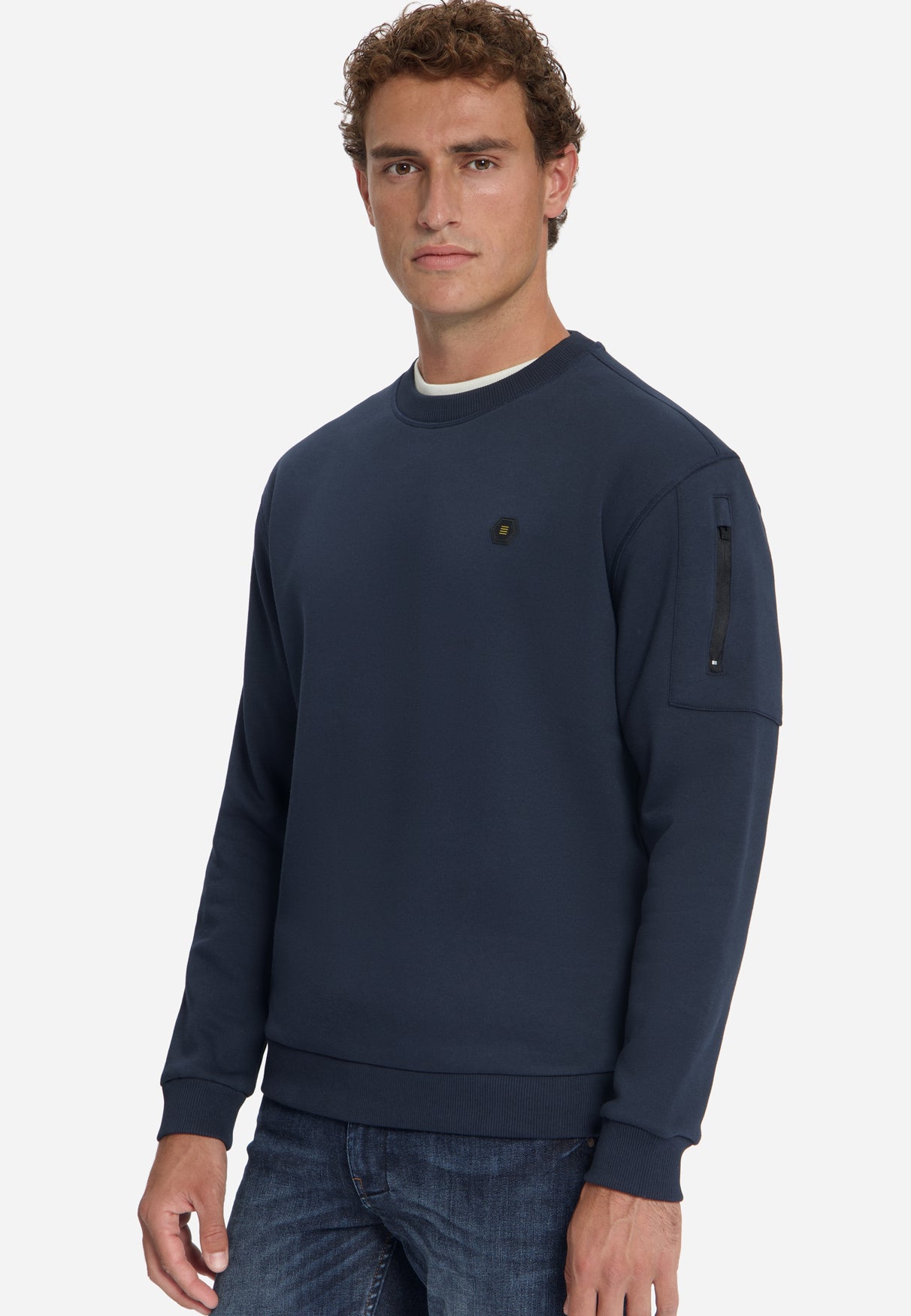 Sweatshirt mit Rundhalsausschnitt | Dark Night