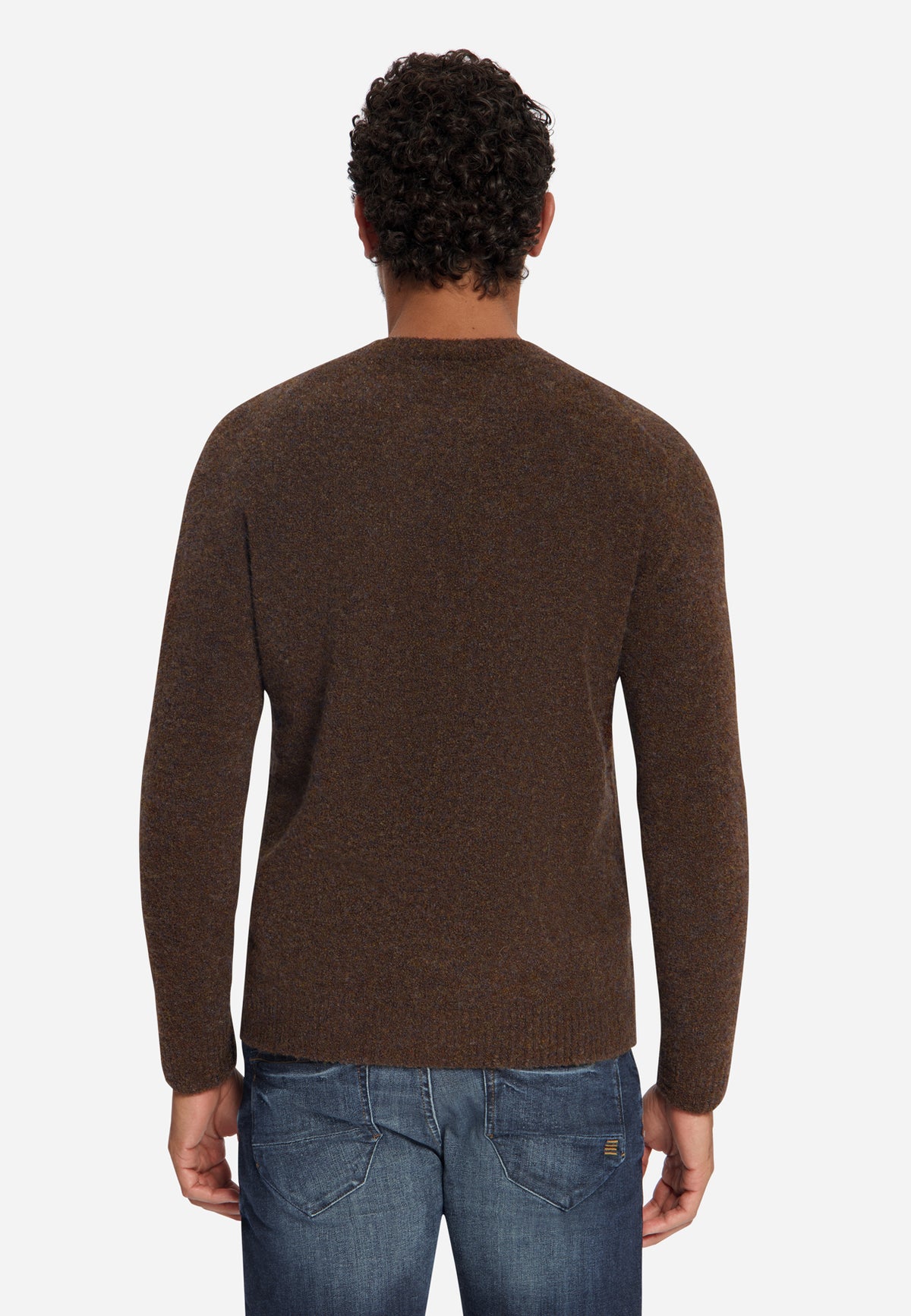 Soft Melange Jumper | Dark Brown