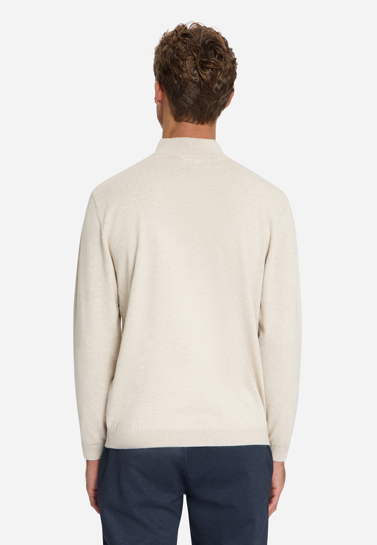 Feinstrick-Rollkragenpullover | stone