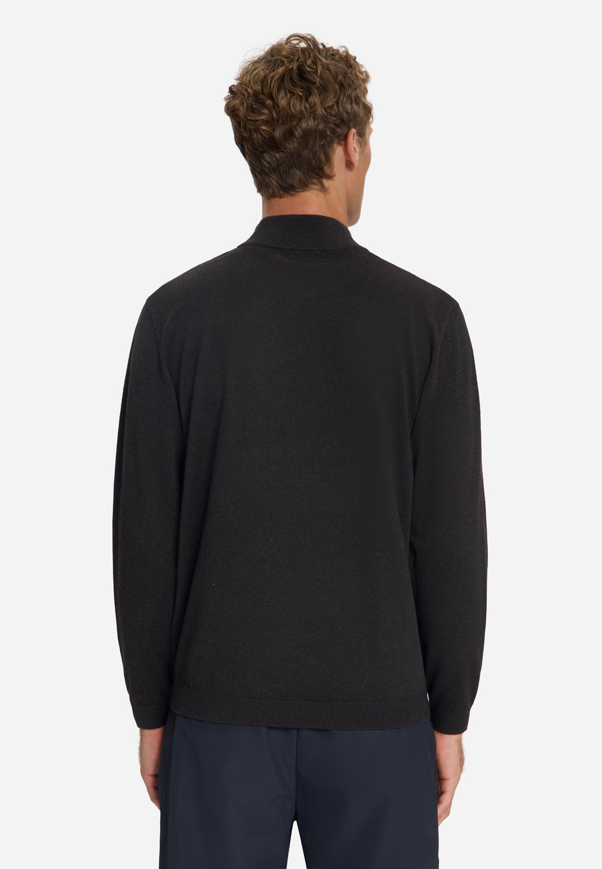 Feinstrick-Rollkragenpullover | Dunkelbraun