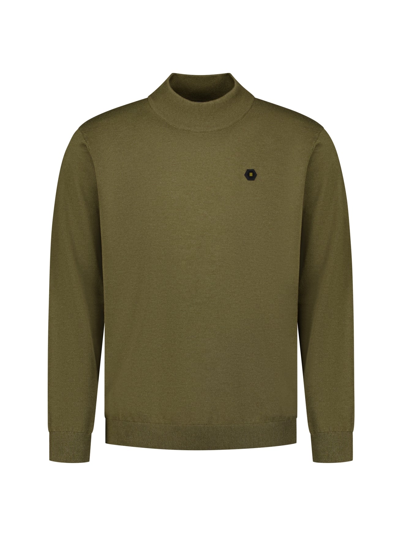 Fine Knit Turtleneck Jumper | Moss