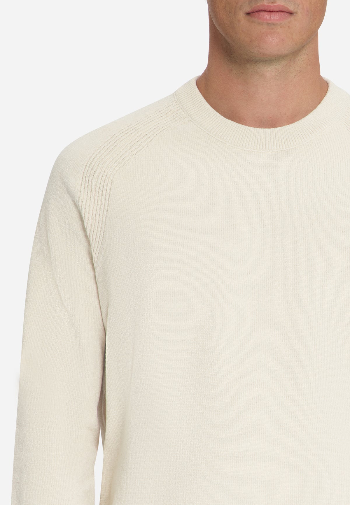 Chenille Strickpullover | Stone