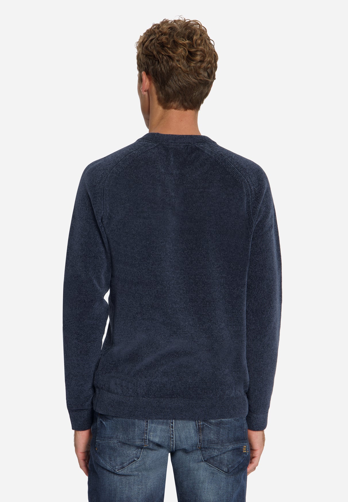 Chenille Strickpullover | Dark Night