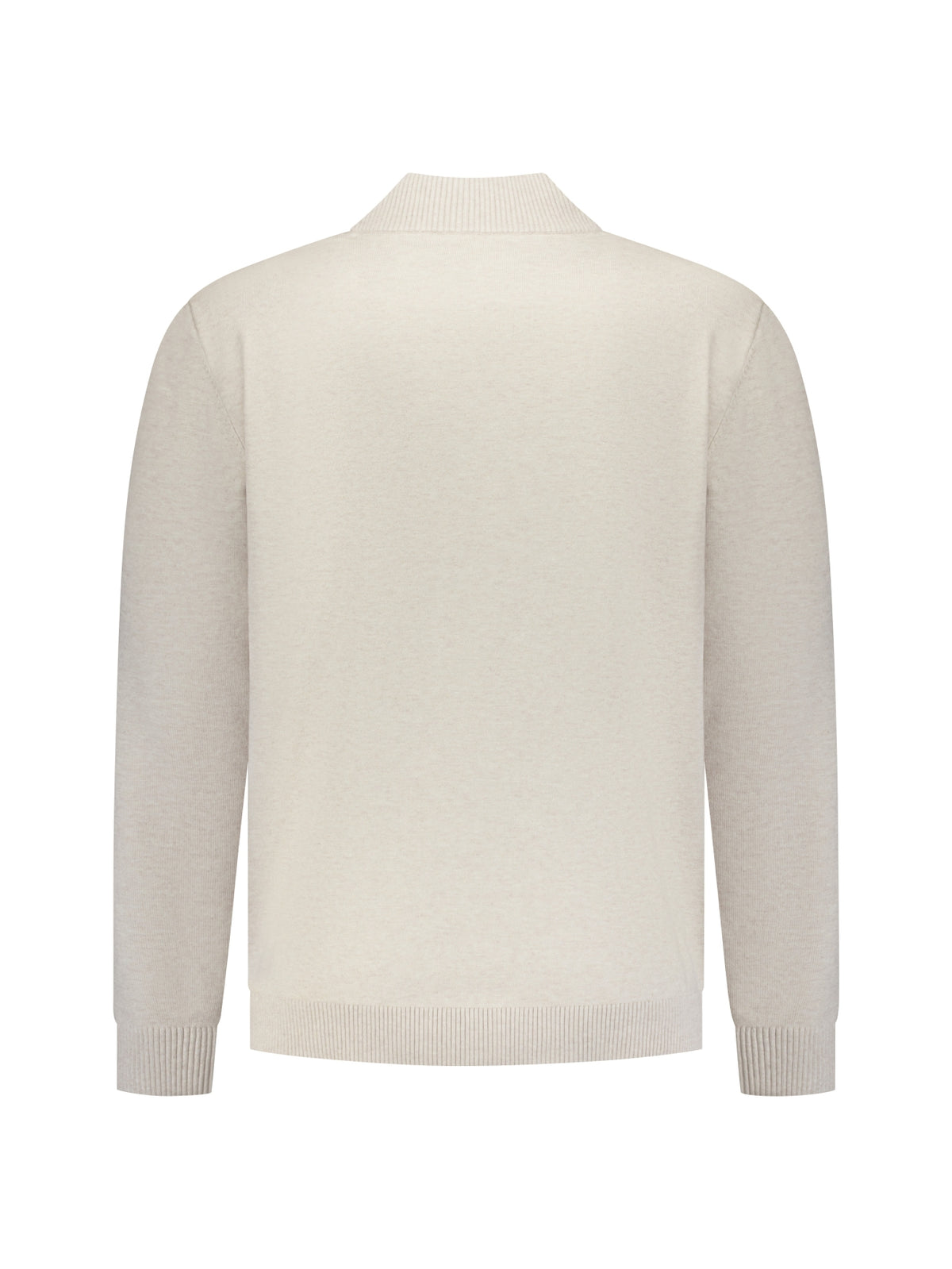 Button Neck Jumper | Stone
