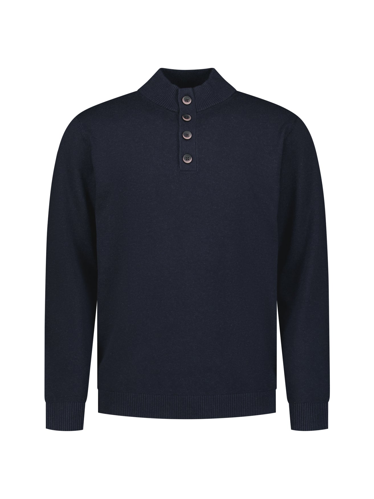 Pullover mit Knopfleiste | Dark Night