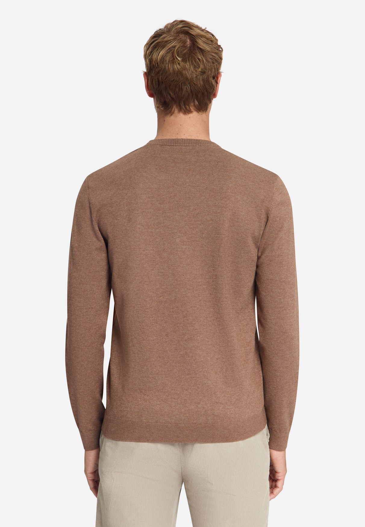 Melange Strickpullover | Light Brown