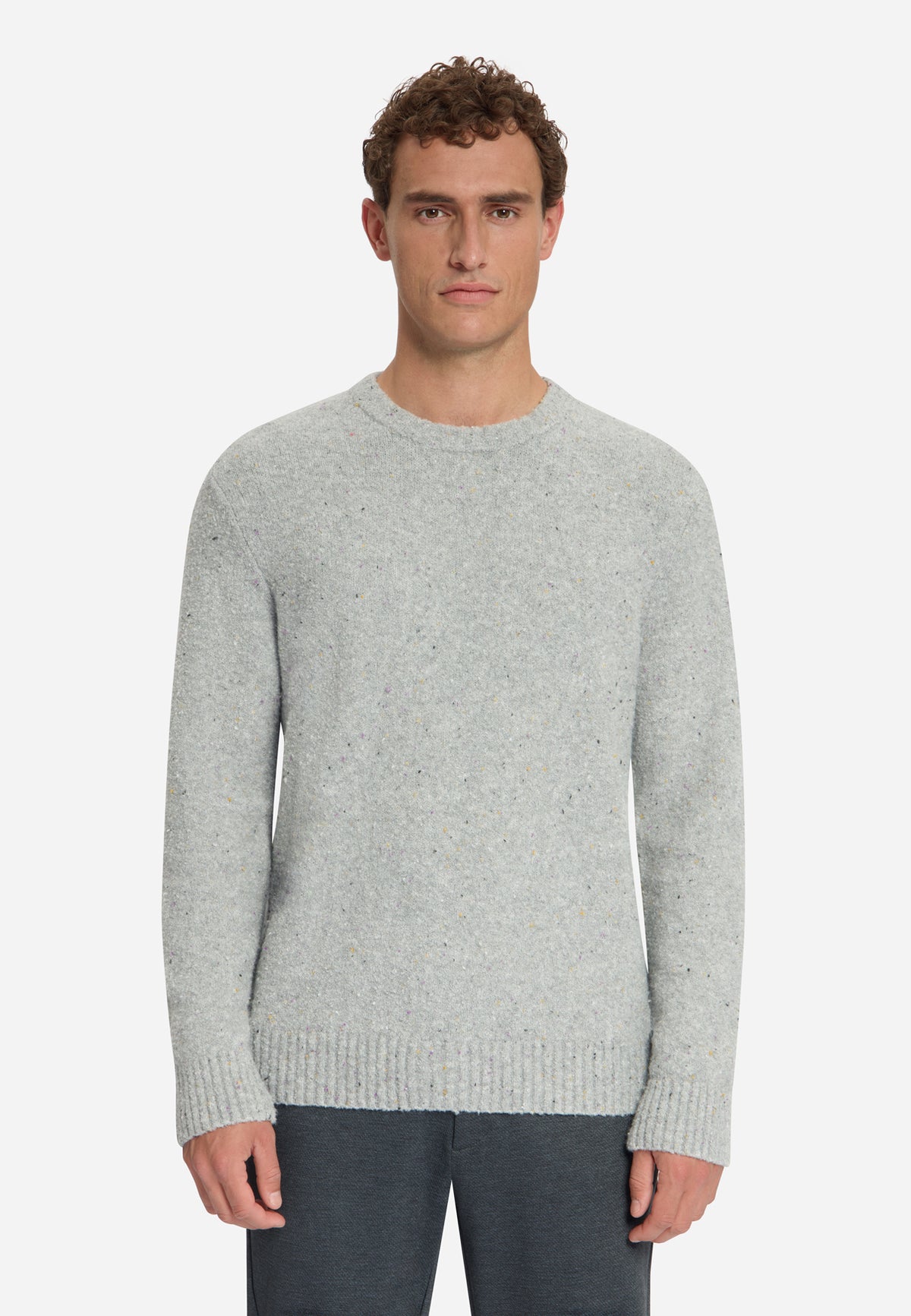 Tweed Look Jumper | Grey Melange