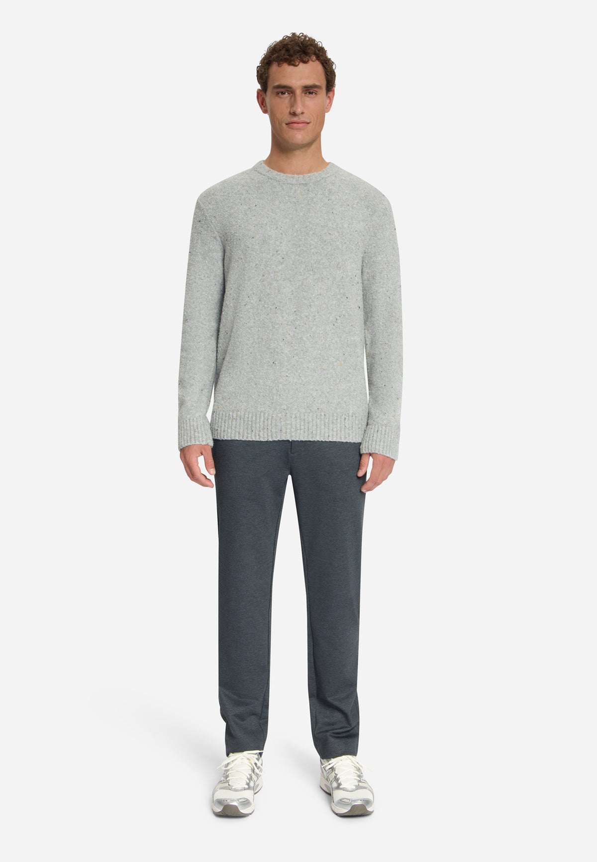 Tweed Look Jumper | Grey Melange