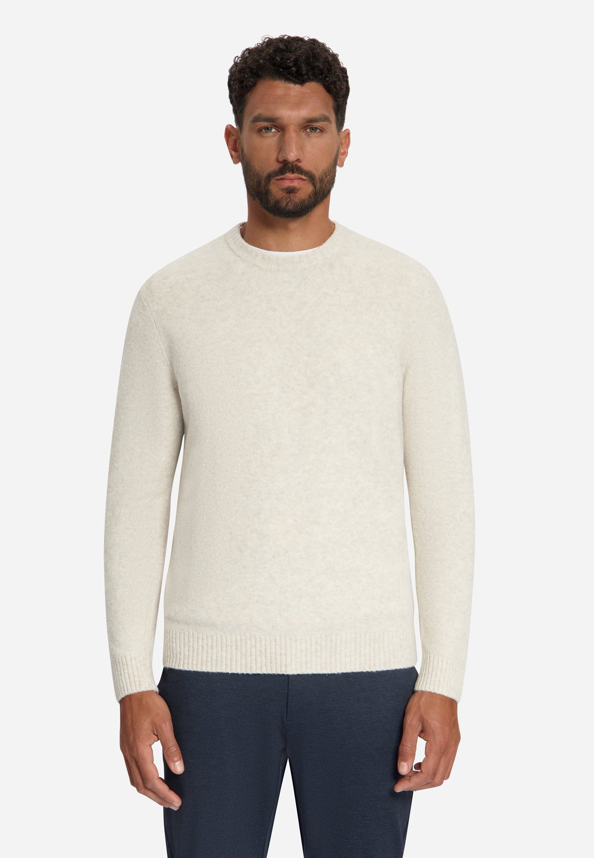 Leichter melierter Pullover | Stone