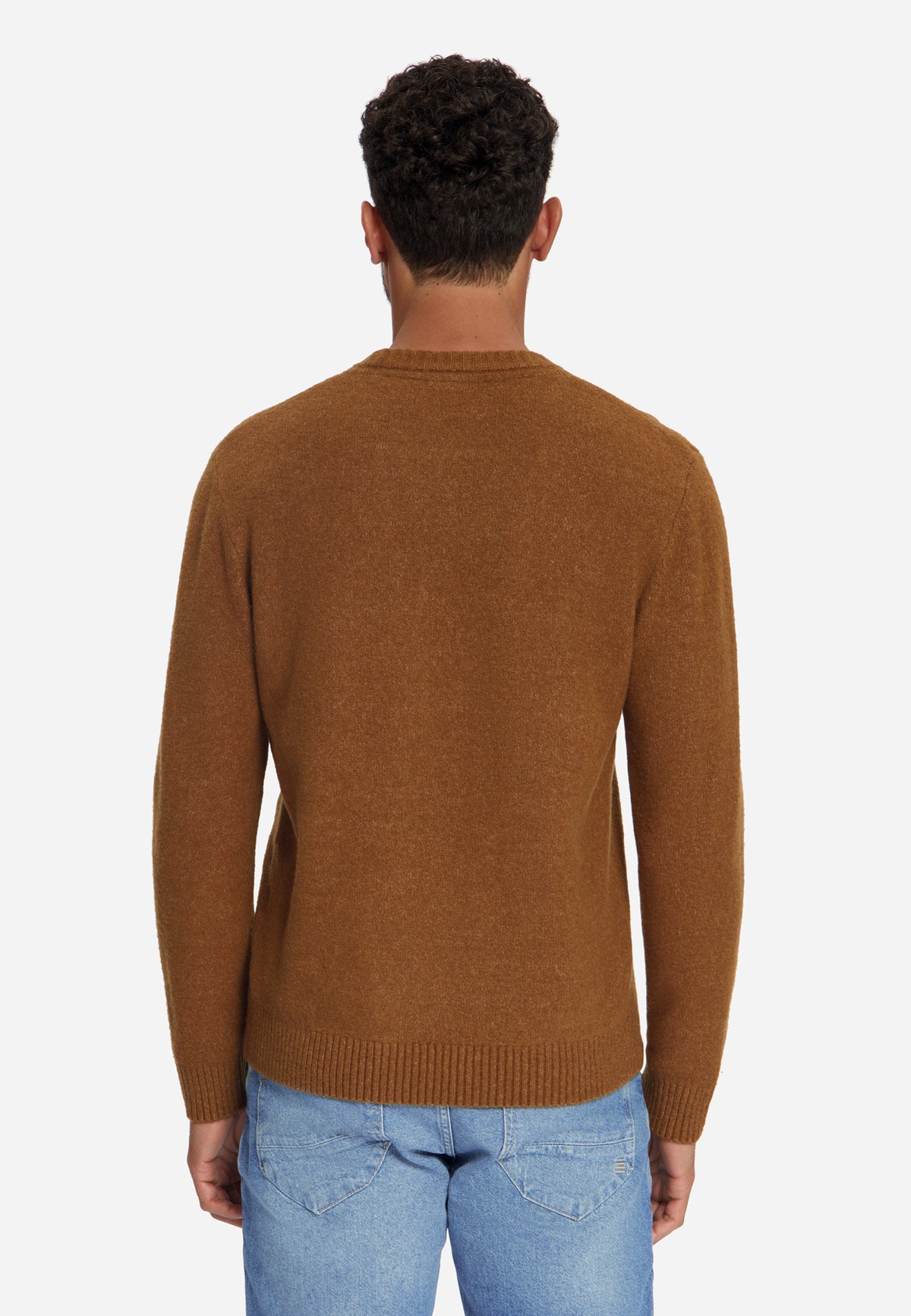 Lightweight Melange Jumper | Caramel